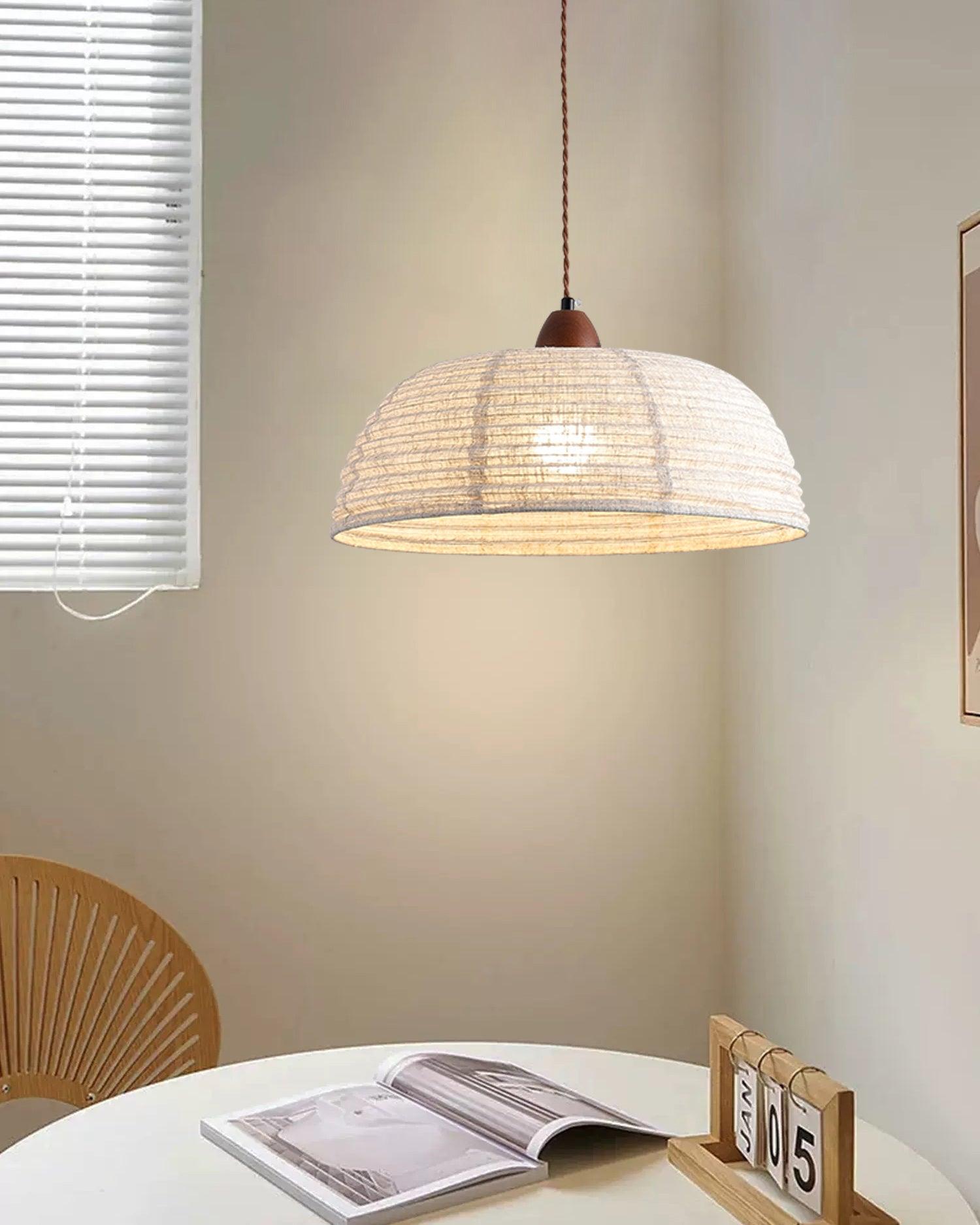 Evano Woven Dome Pendant Light - Letslighting