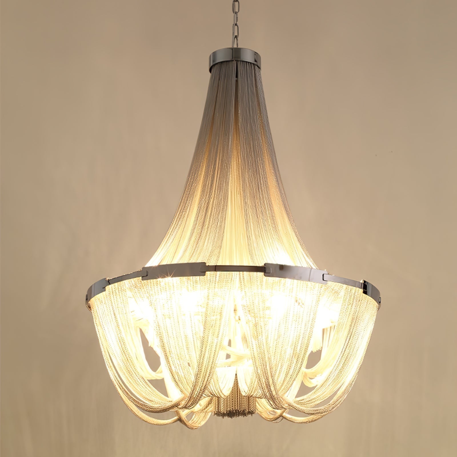 Solara Kronleuchter Quaste Aluminium Kette-Letslighting