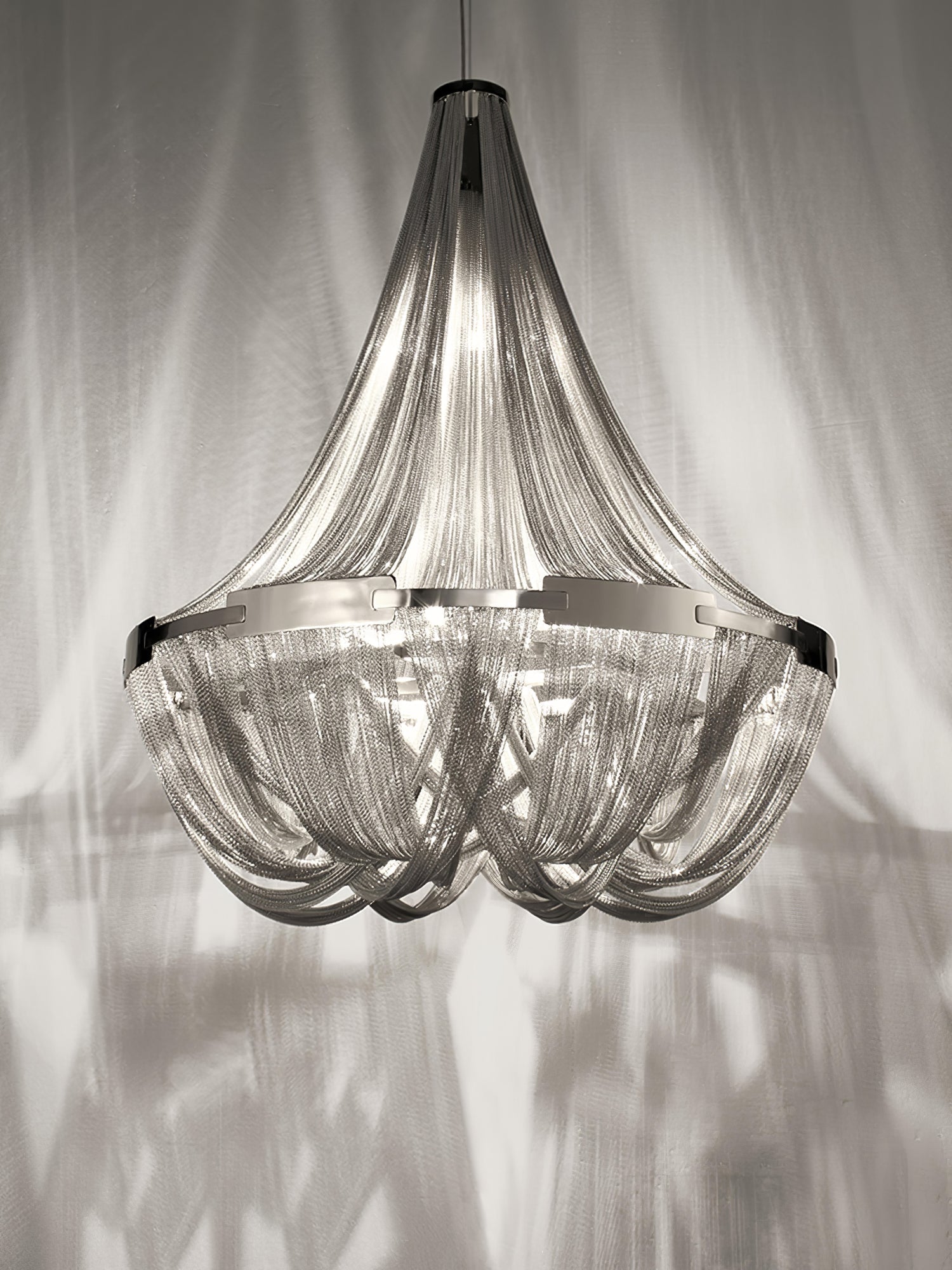 Solara Kronleuchter Quaste Aluminium Kette-Letslighting