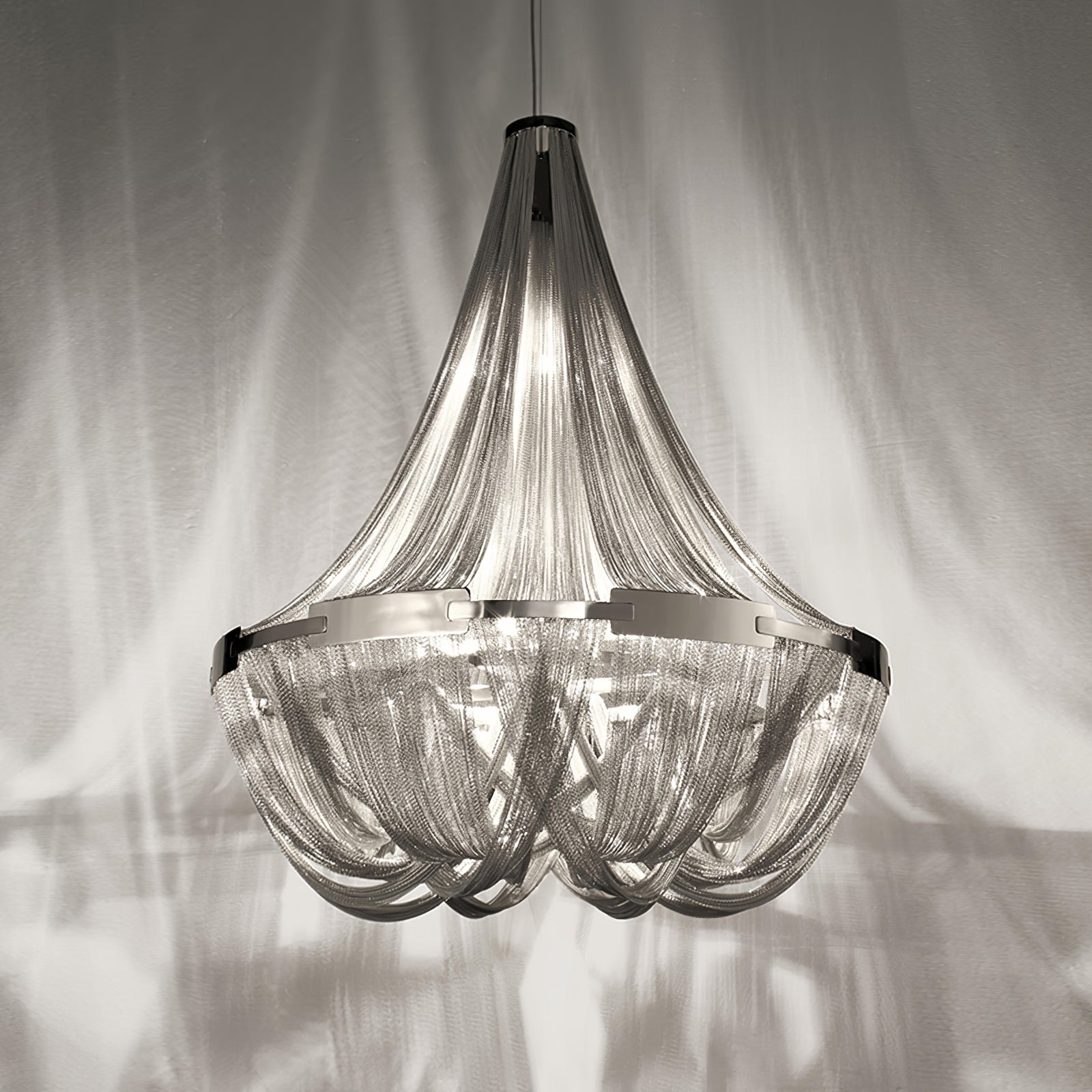 Solara Kronleuchter Quaste Aluminium Kette-Letslighting