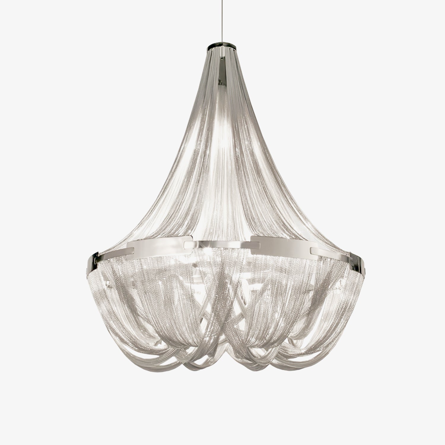 Solara Kronleuchter Quaste Aluminium Kette-Letslighting