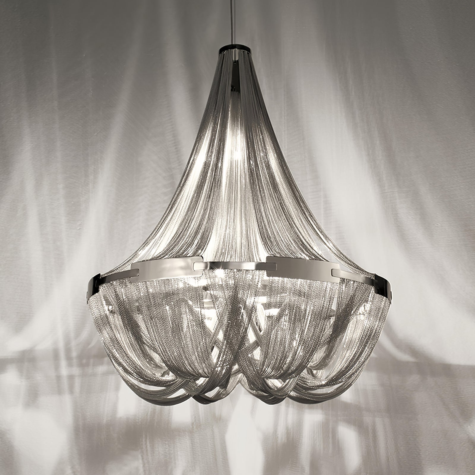 Solara Kronleuchter Quaste Aluminium Kette-Letslighting