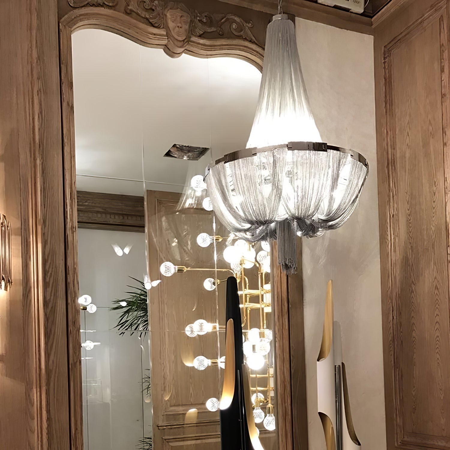 Solara Kronleuchter Quaste Aluminium Kette-Letslighting