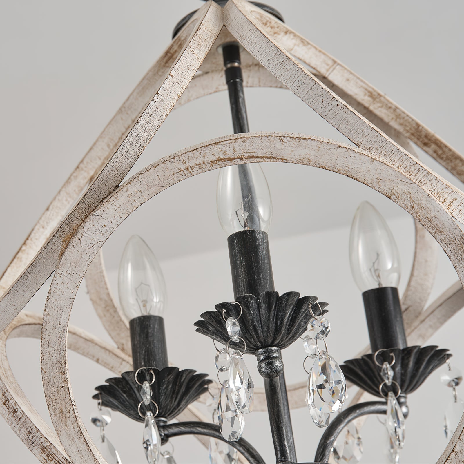 Viraearae Nordisch Kristall Holz Pendelleuchte-Letslighting