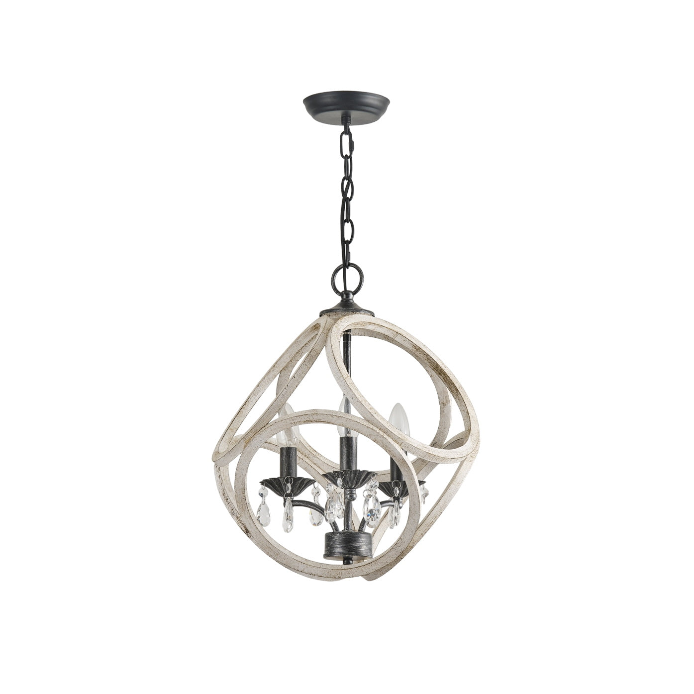 Viraearae Nordisch Kristall Holz Pendelleuchte-Letslighting