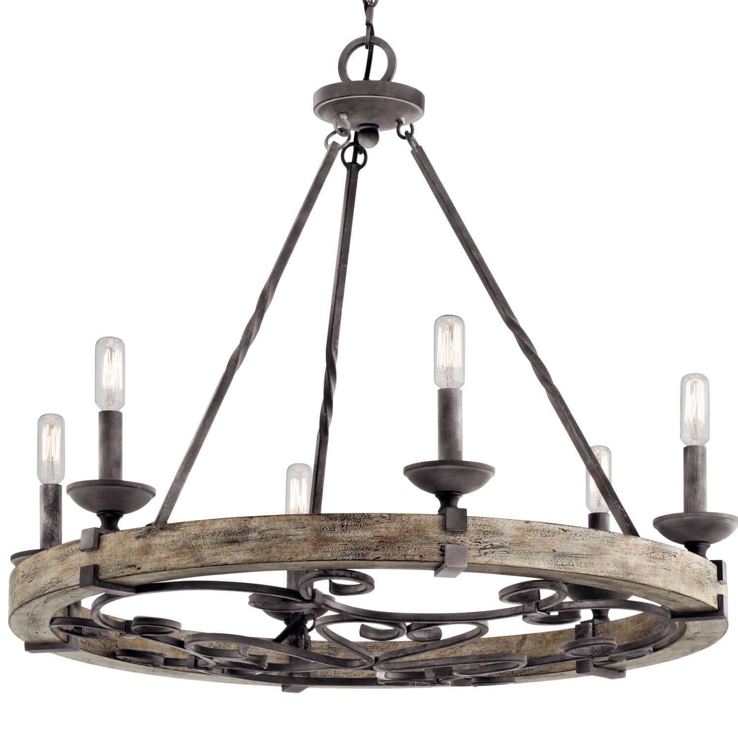 Evtalen Holz Vintage Industrial Kronleuchter-Letslighting