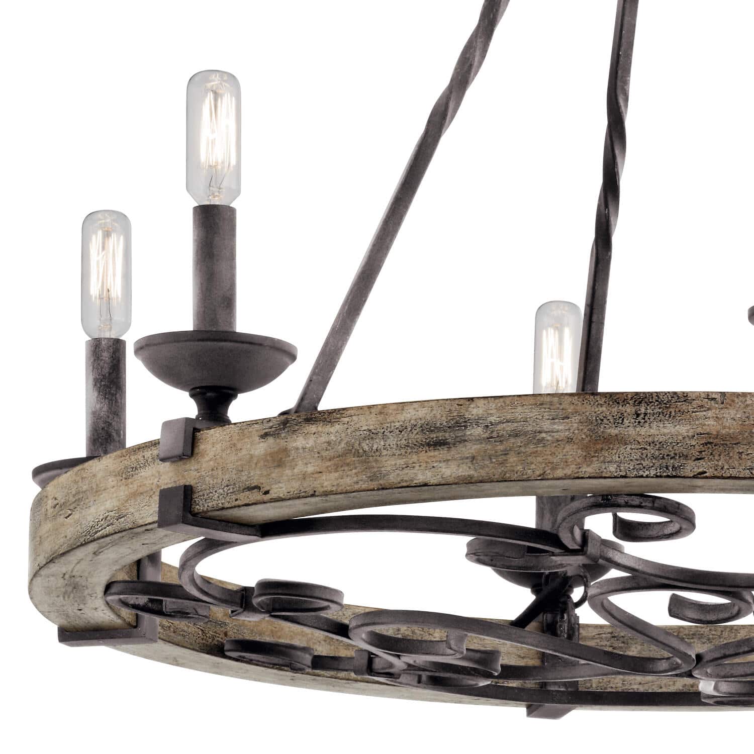 Evtalen Holz Vintage Industrial Kronleuchter-Letslighting