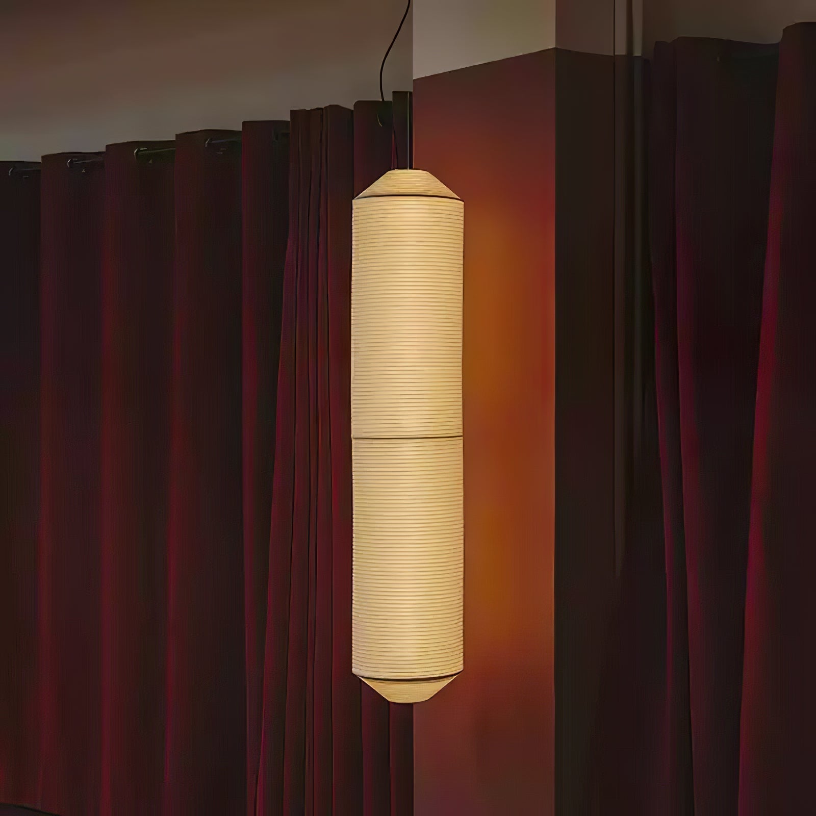 Citheis Modern Minimalist Natural Mulberry Silk Metal Pendant Lamp - Blowlighting