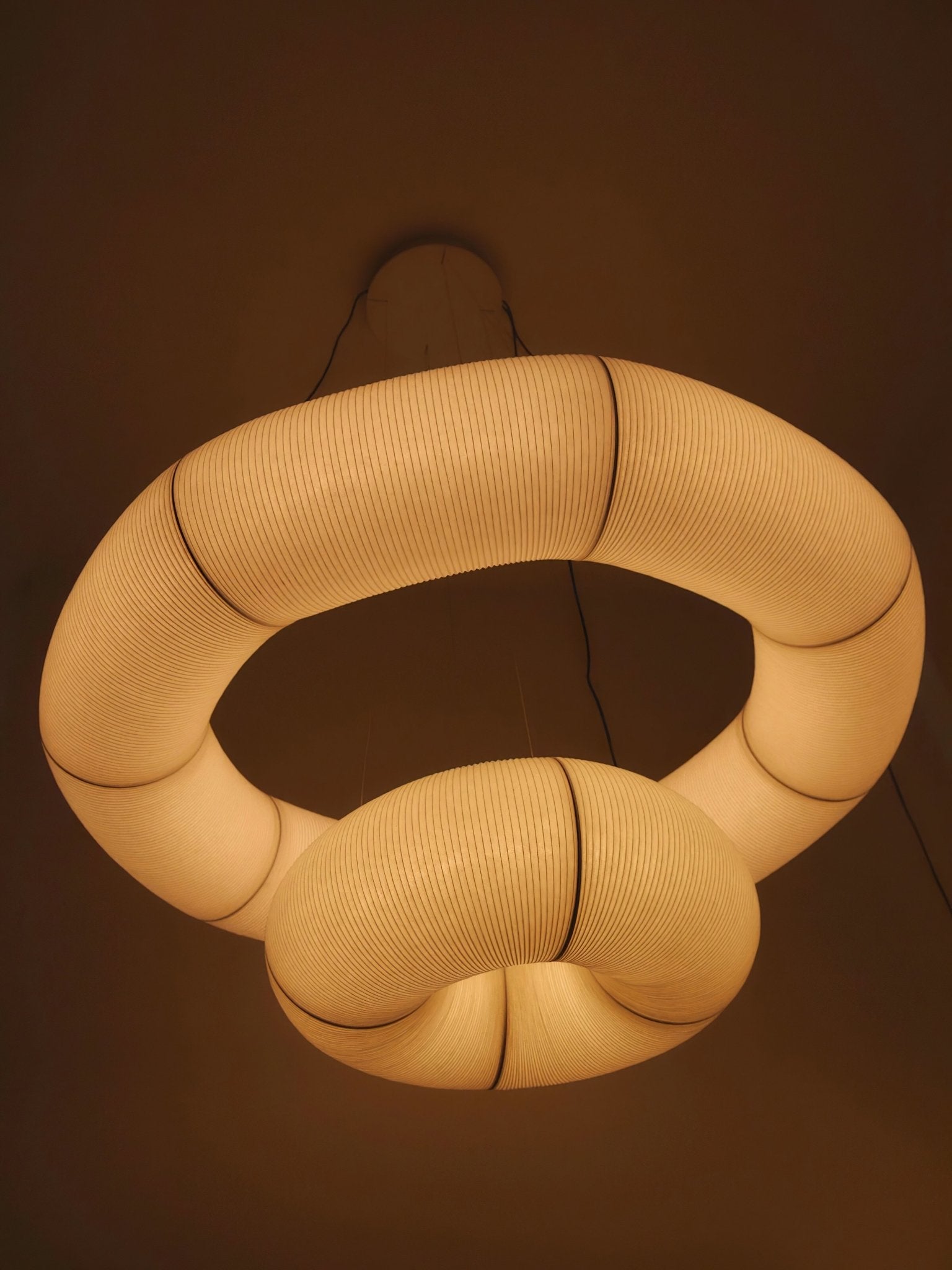 Citheis Modern Minimalist Natural Mulberry Silk Metal Pendant Lamp - Blowlighting