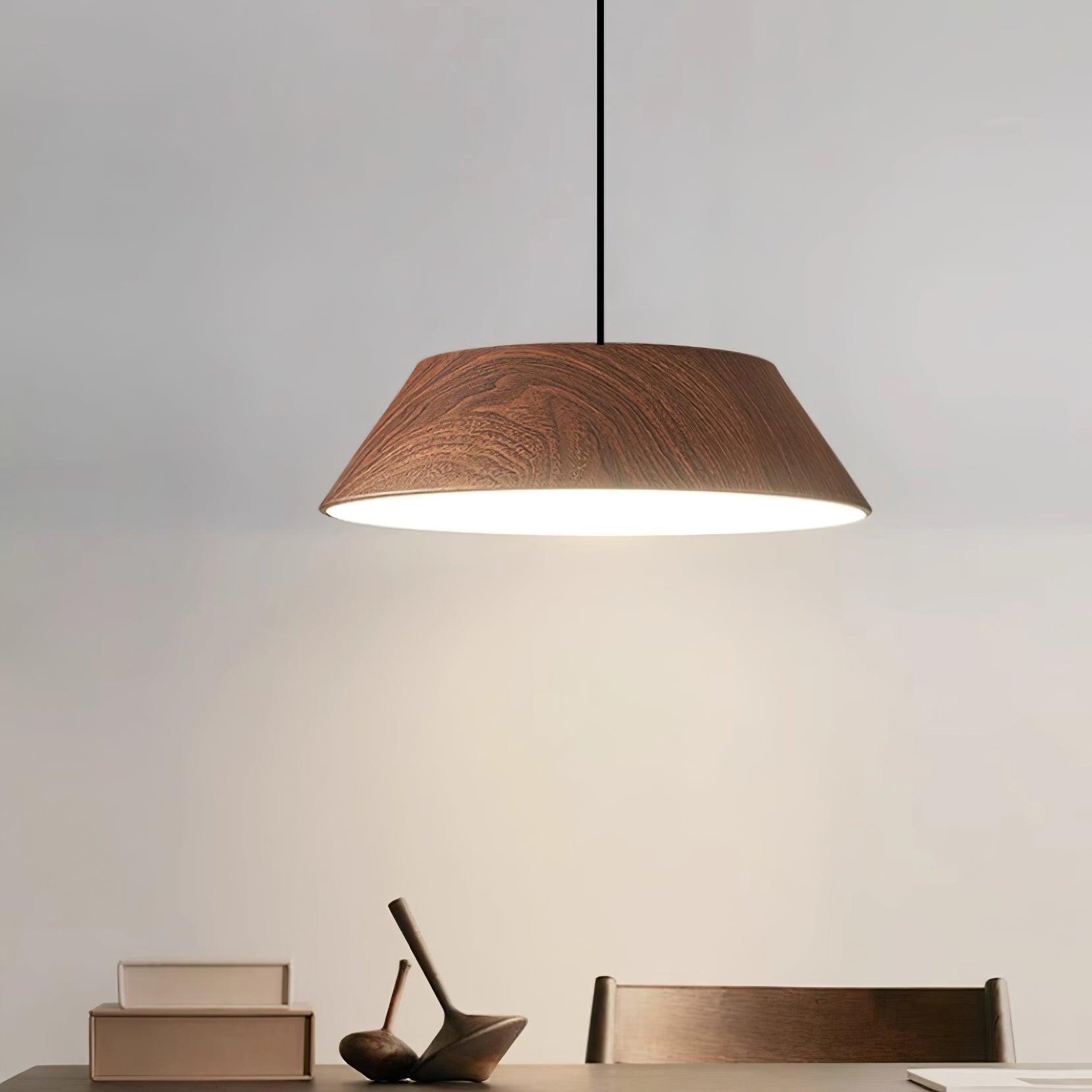 Novain Pendelleuchte mit Holzmaserung-Letslighting