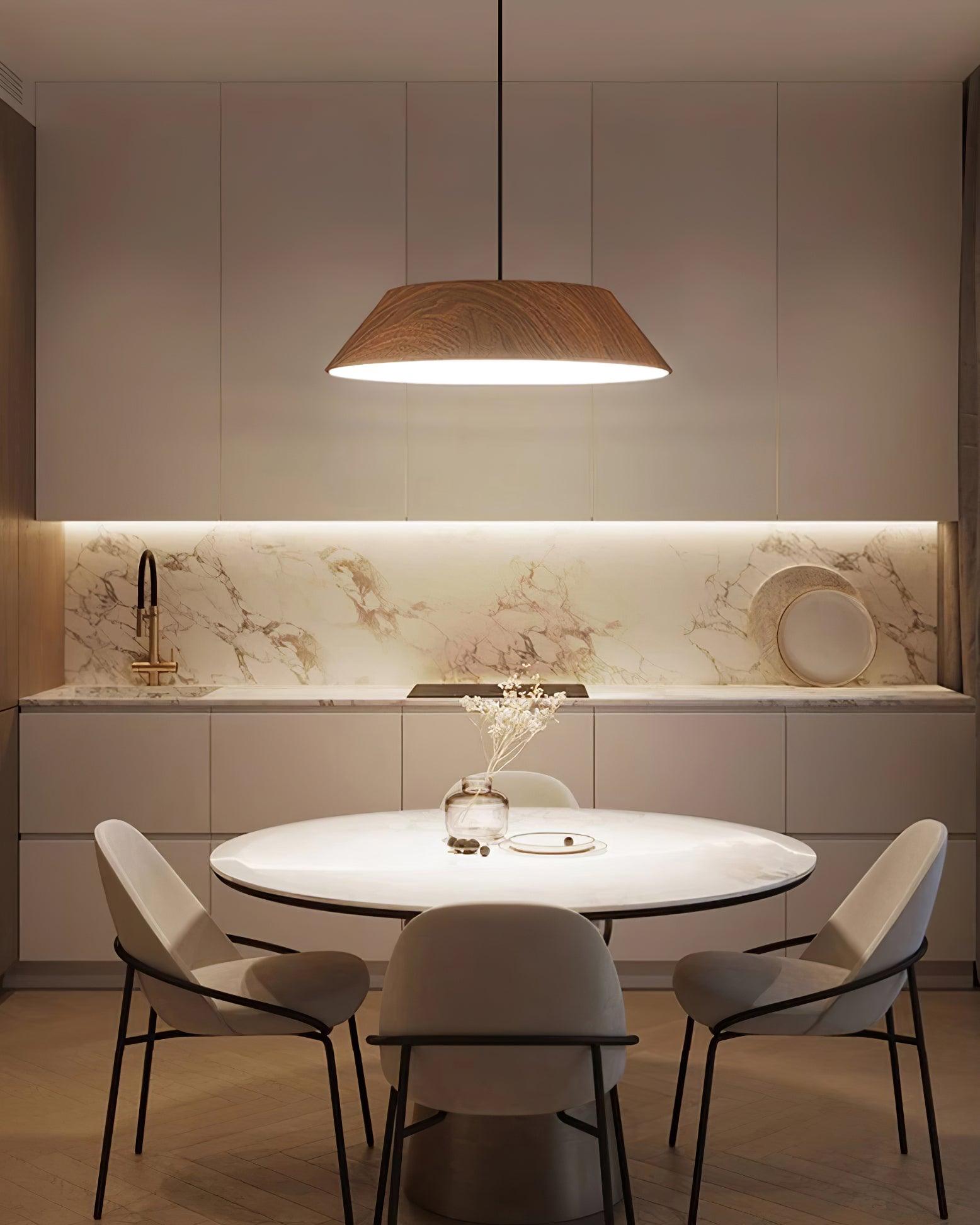 Novain Pendelleuchte mit Holzmaserung-Letslighting