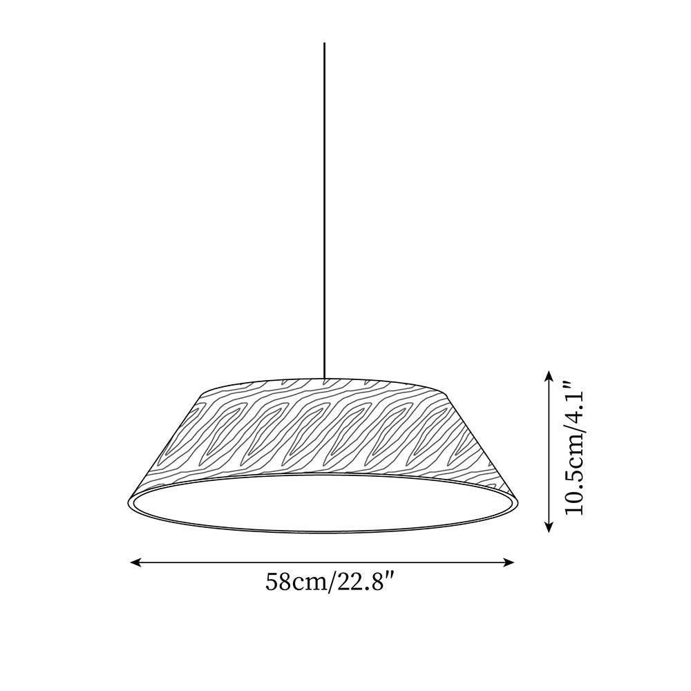 Novain Pendelleuchte mit Holzmaserung-Letslighting