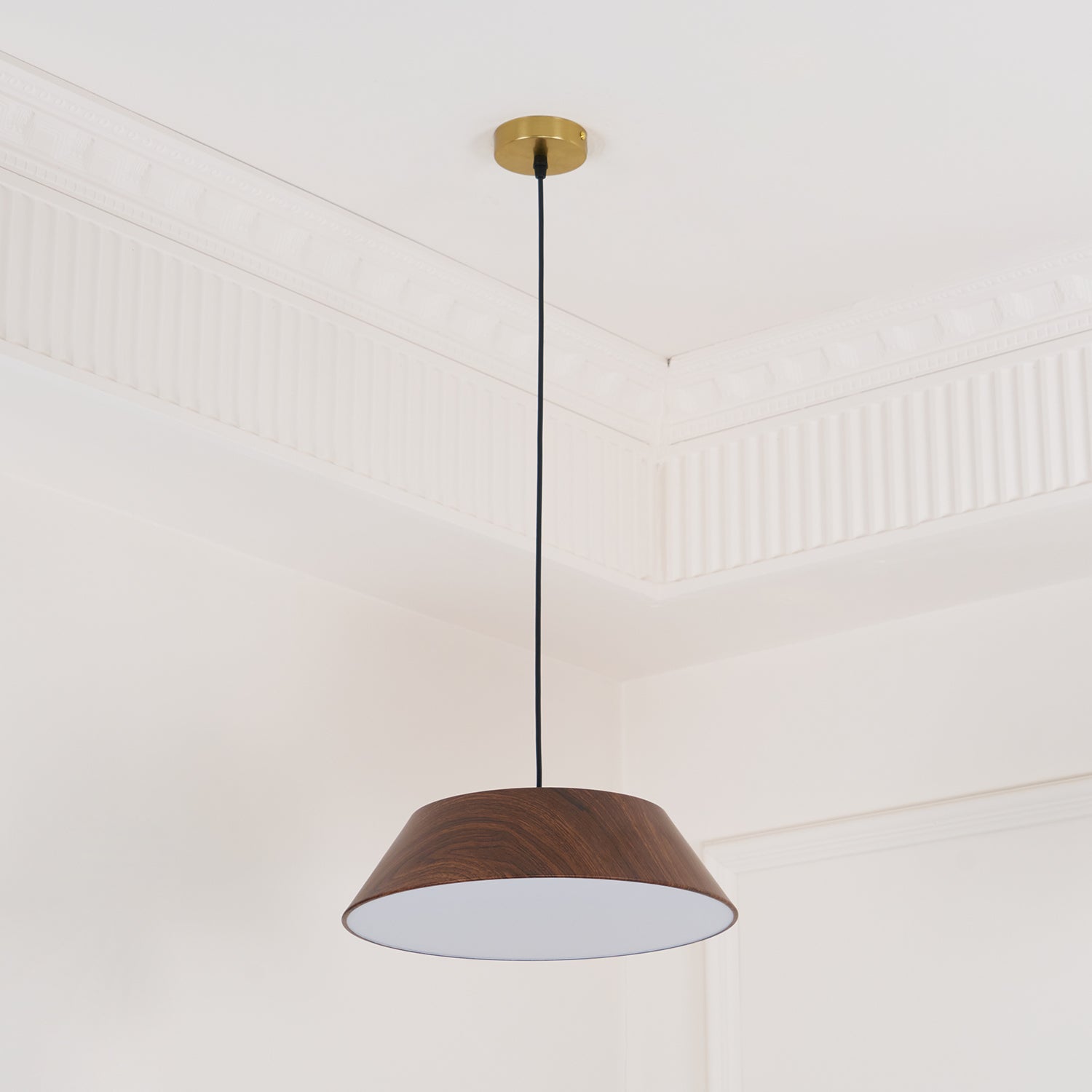 Novain Pendelleuchte mit Holzmaserung-Letslighting
