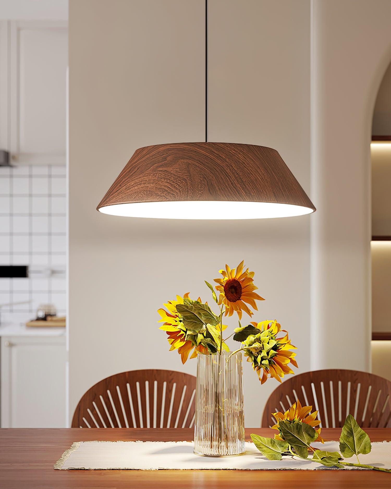 Novain Pendelleuchte mit Holzmaserung-Letslighting