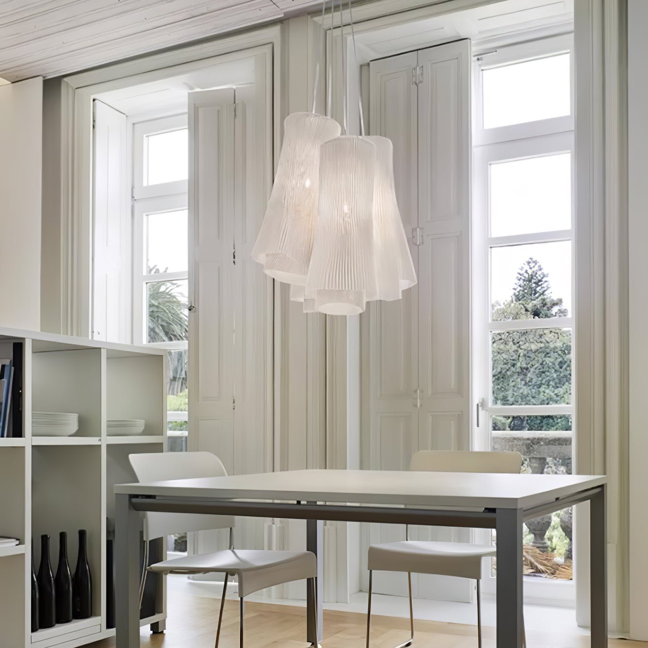 Viora Stahl Vintage Pendelleuchte-Letslighting