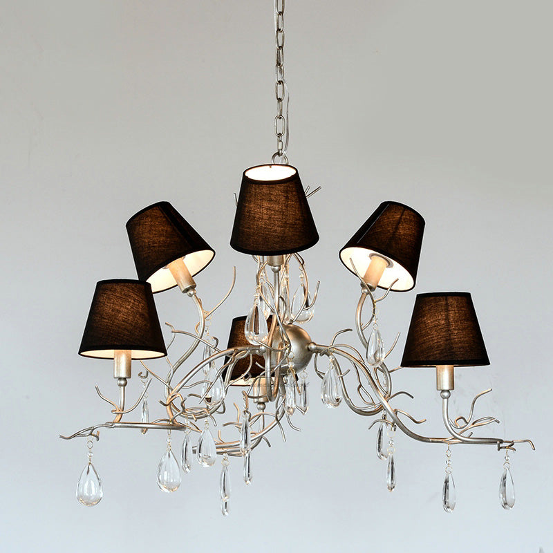 Olsolan Postmoderner Luxus-Kristall-Kronleuchter aus Stoff-Letslighting