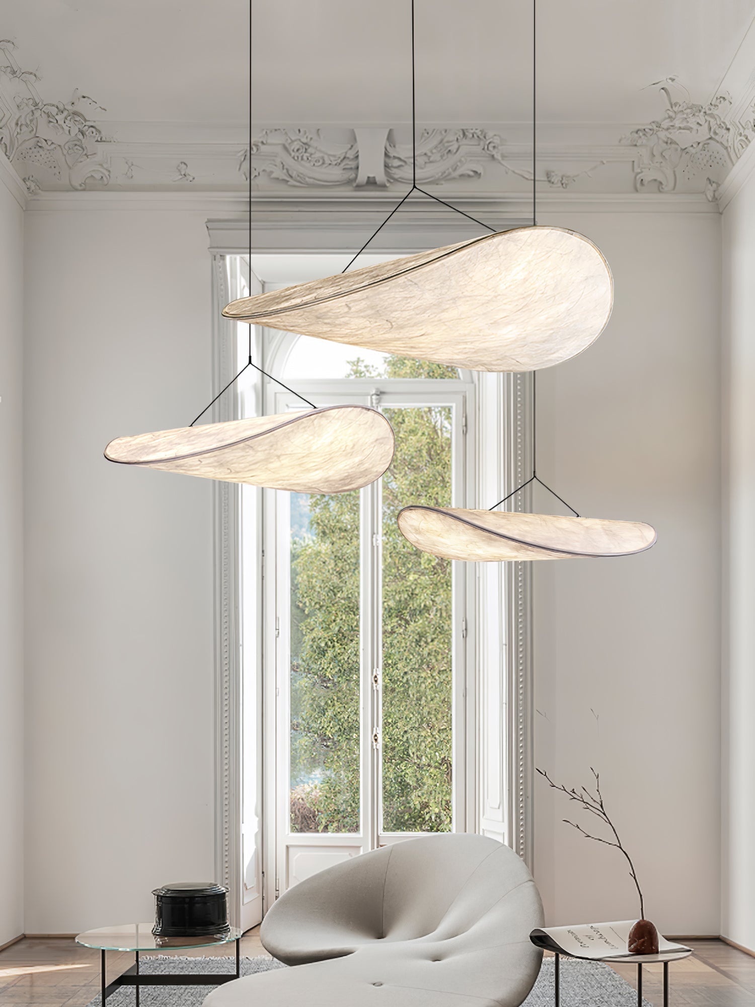 Vela Minimalistisch Seide Pendelleuchte Leuchte-Letslighting