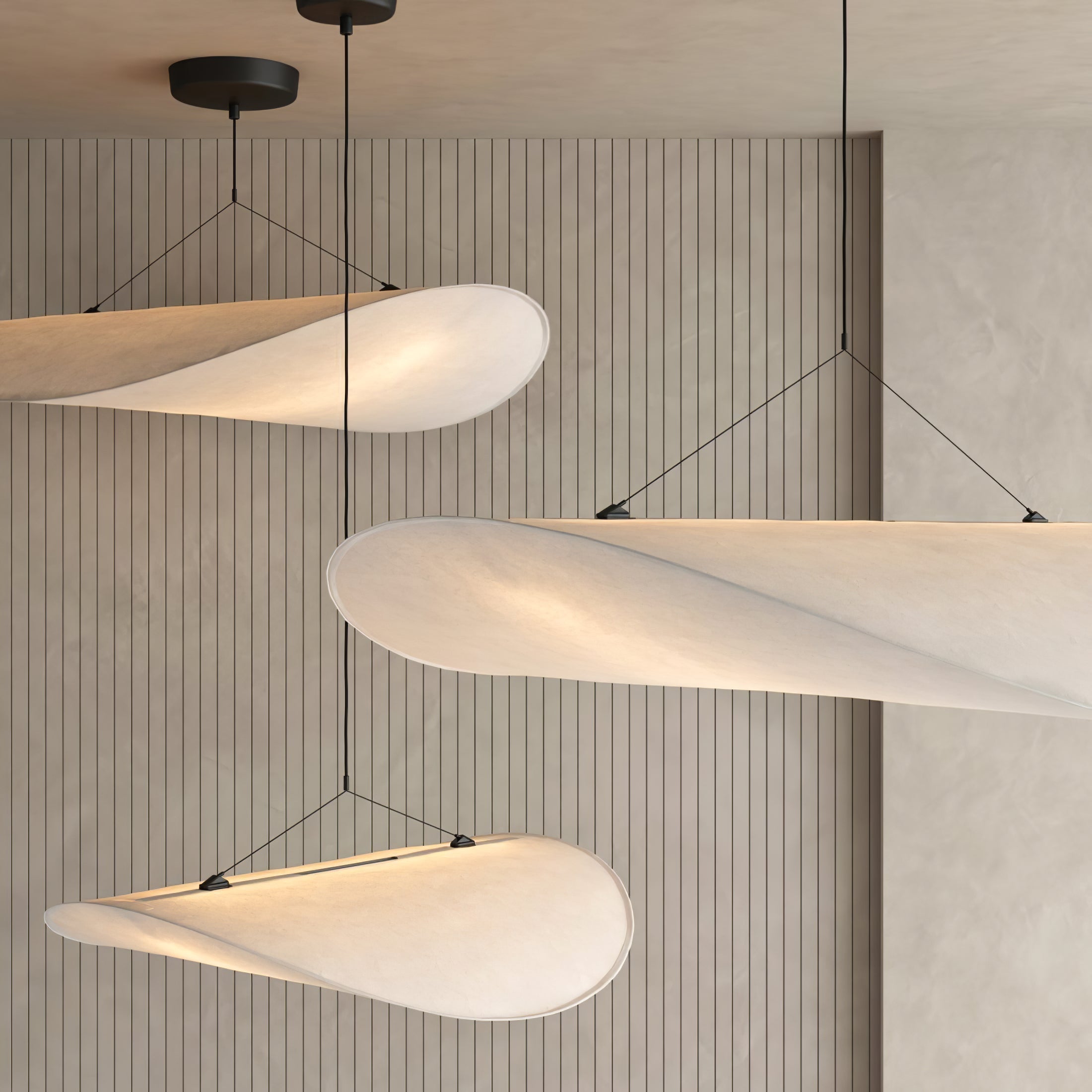 Tense Tyvek Pendant Lamp - Blowlighting