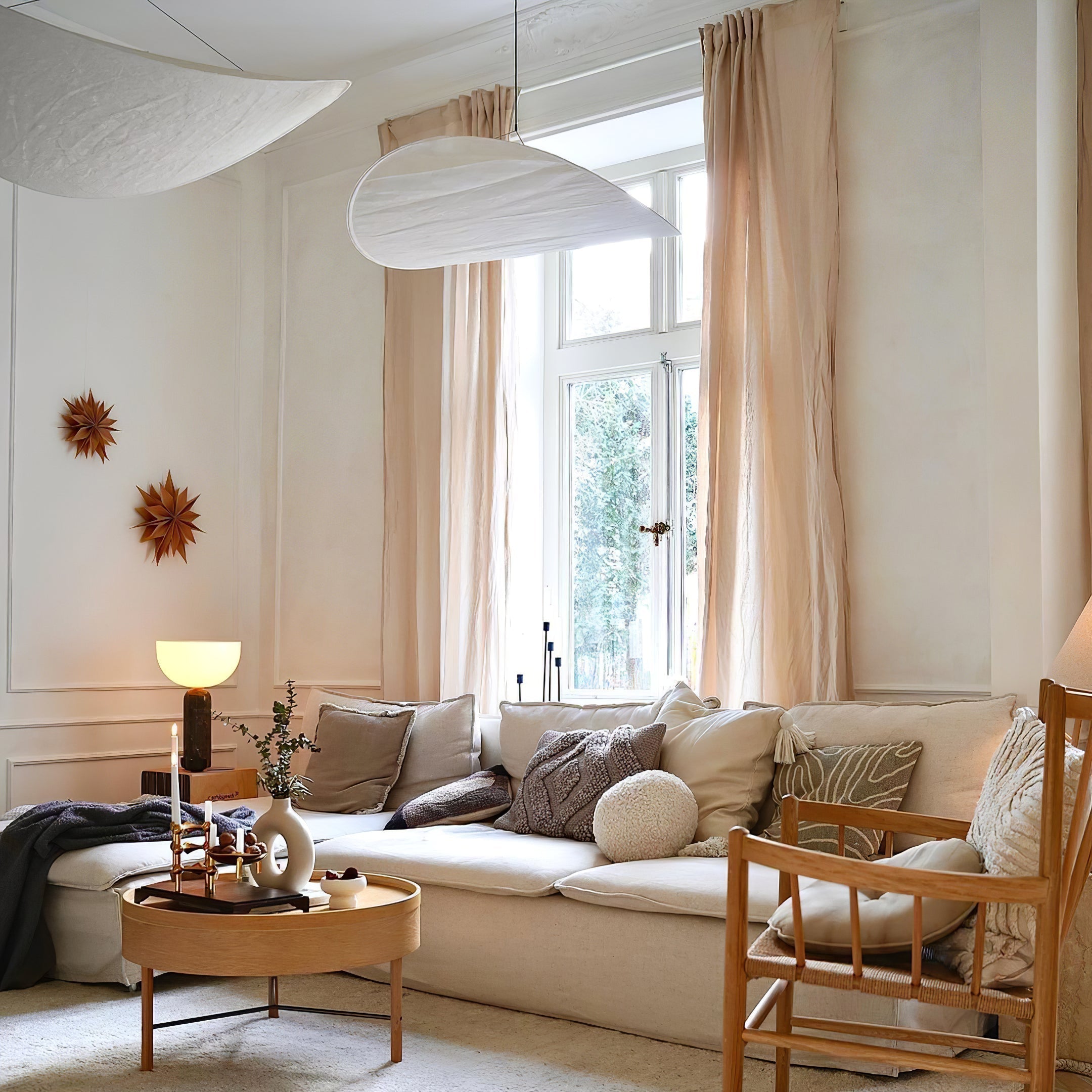 Vela Minimalistisch Seide Pendelleuchte Leuchte-Letslighting