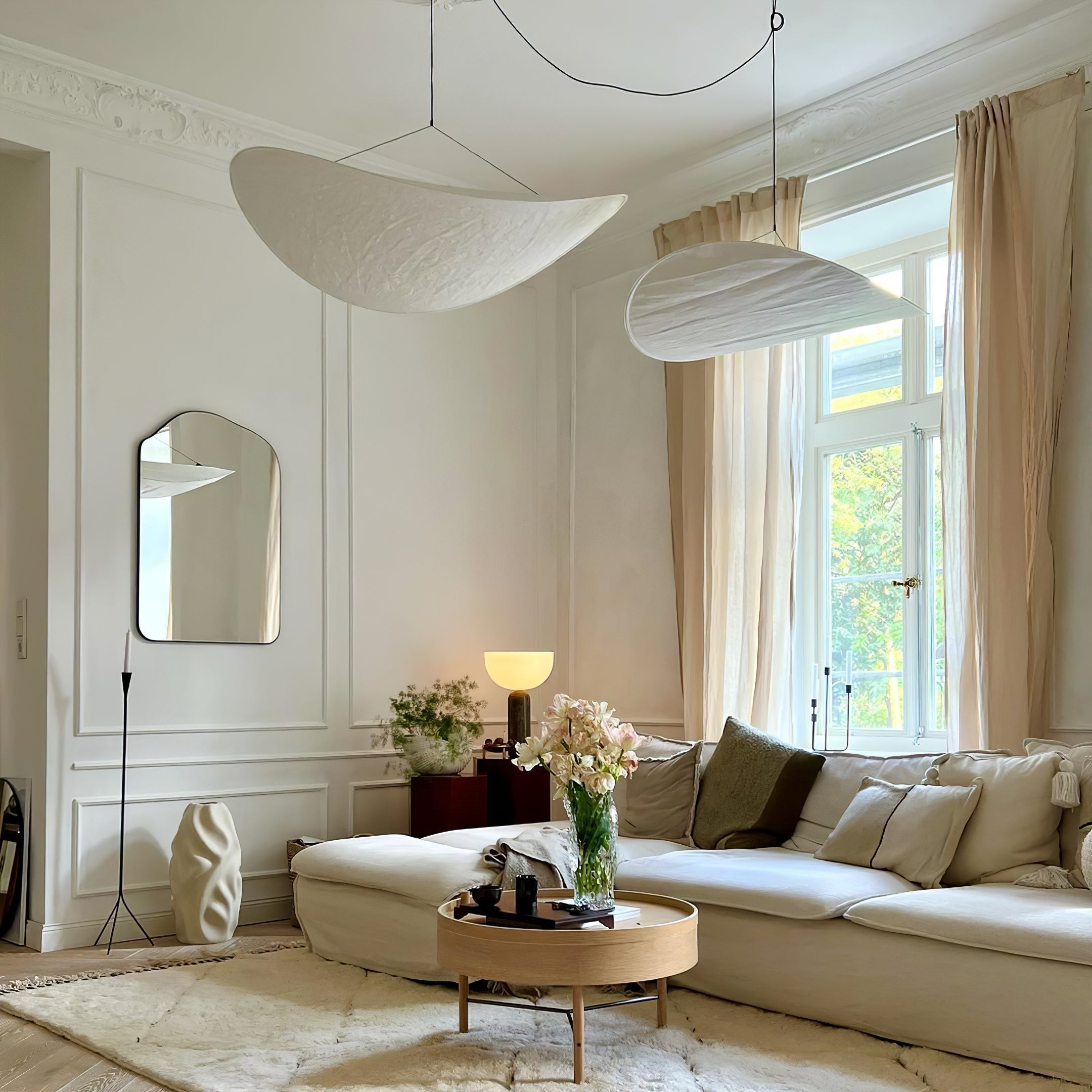 Vela Minimalistisch Seide Pendelleuchte Leuchte-Letslighting