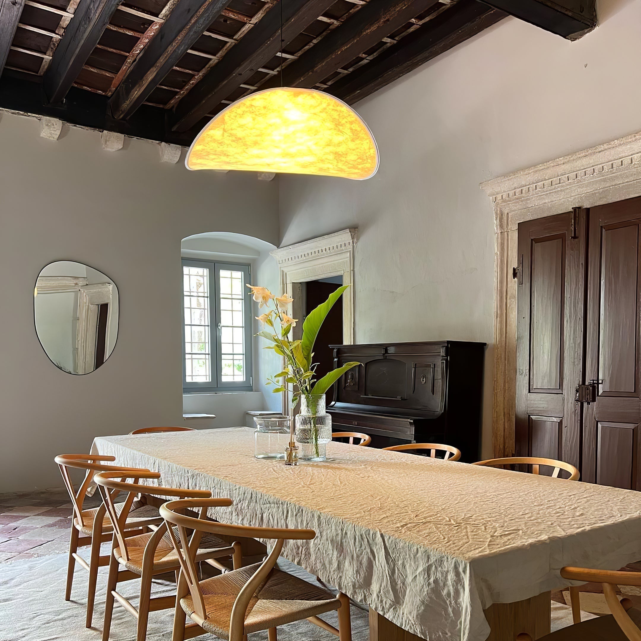 Vela Minimalistisch Seide Pendelleuchte Leuchte-Letslighting