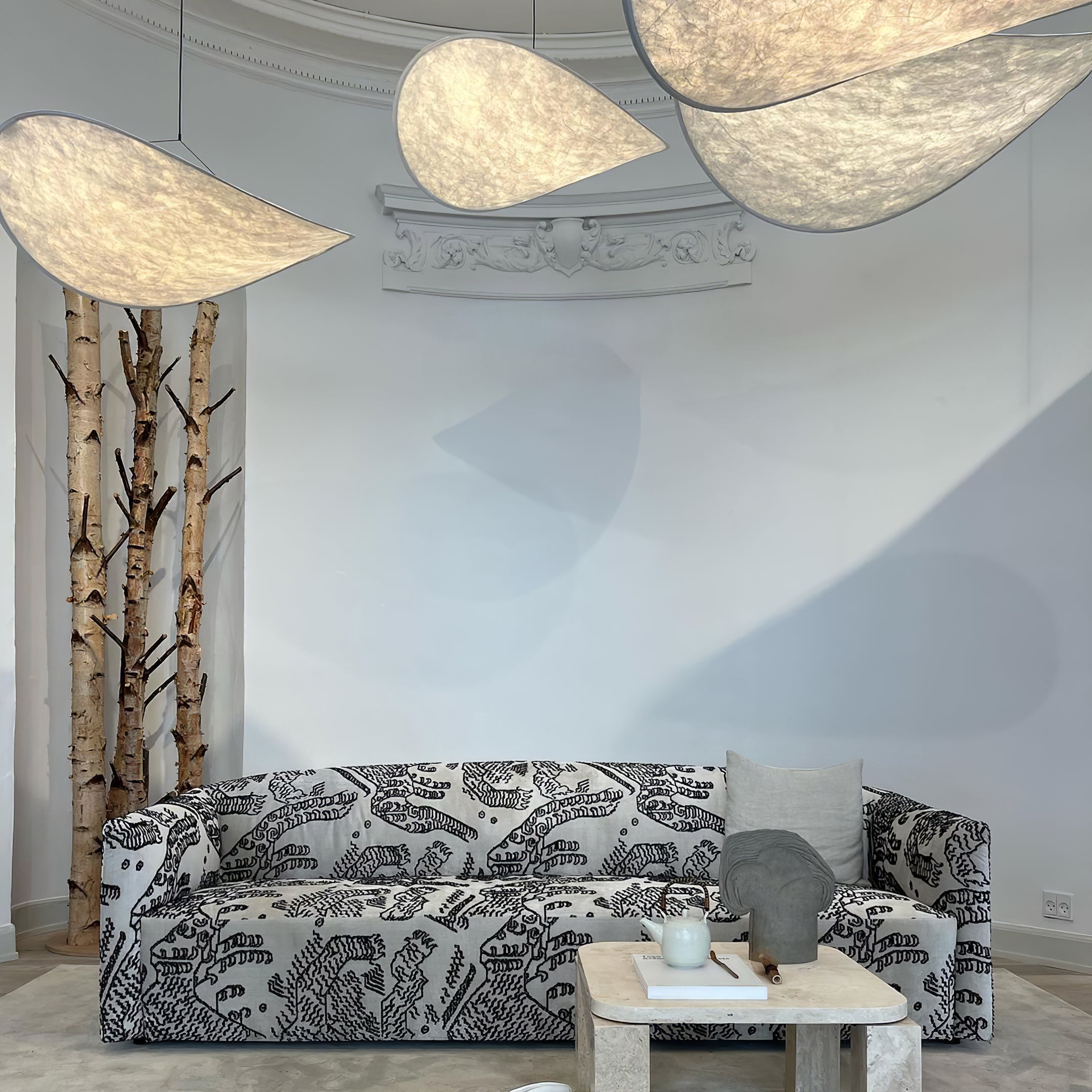 Vela Minimalistisch Seide Pendelleuchte Leuchte-Letslighting