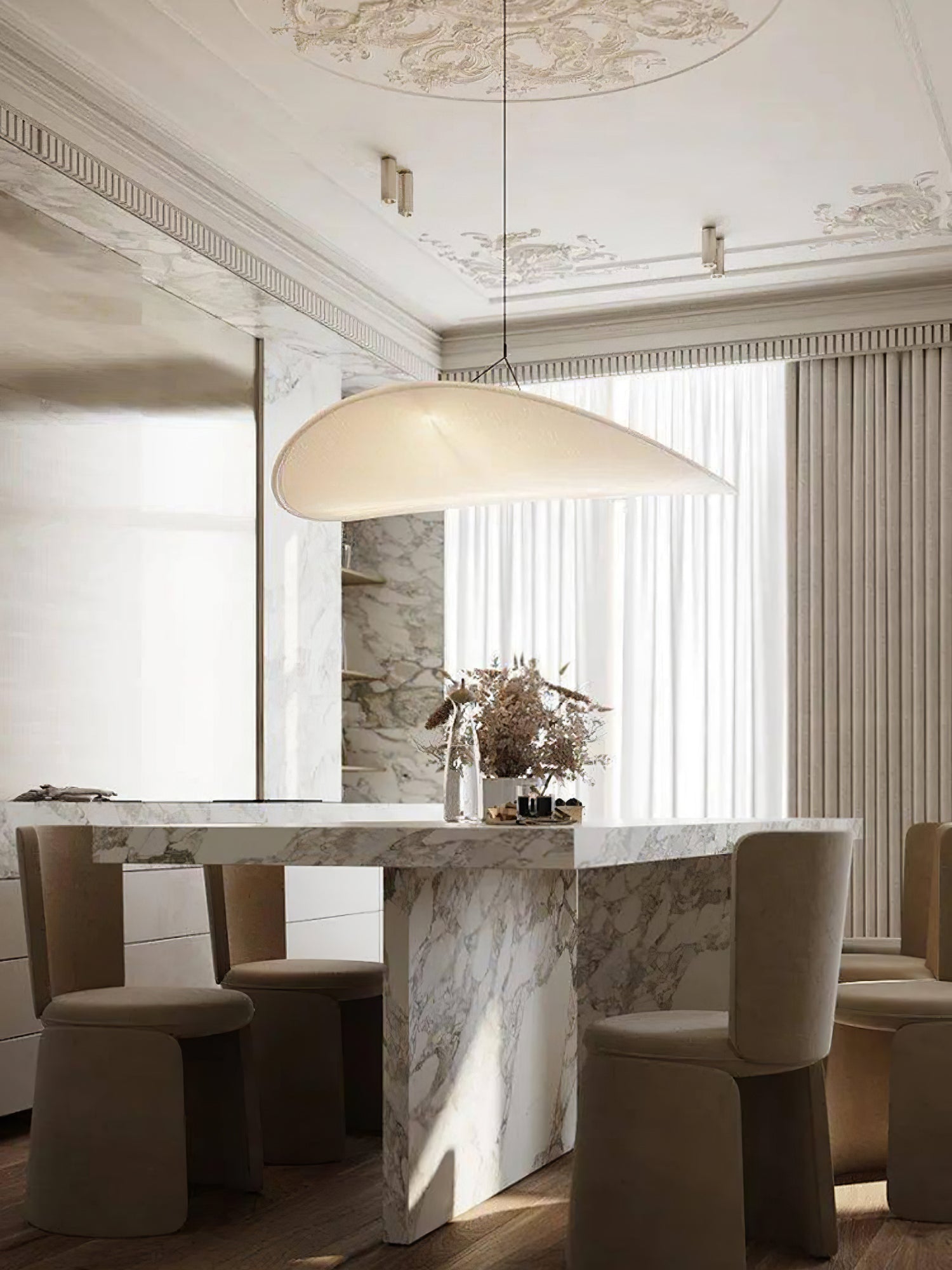 Tense Tyvek Pendant Lamp - Blowlighting