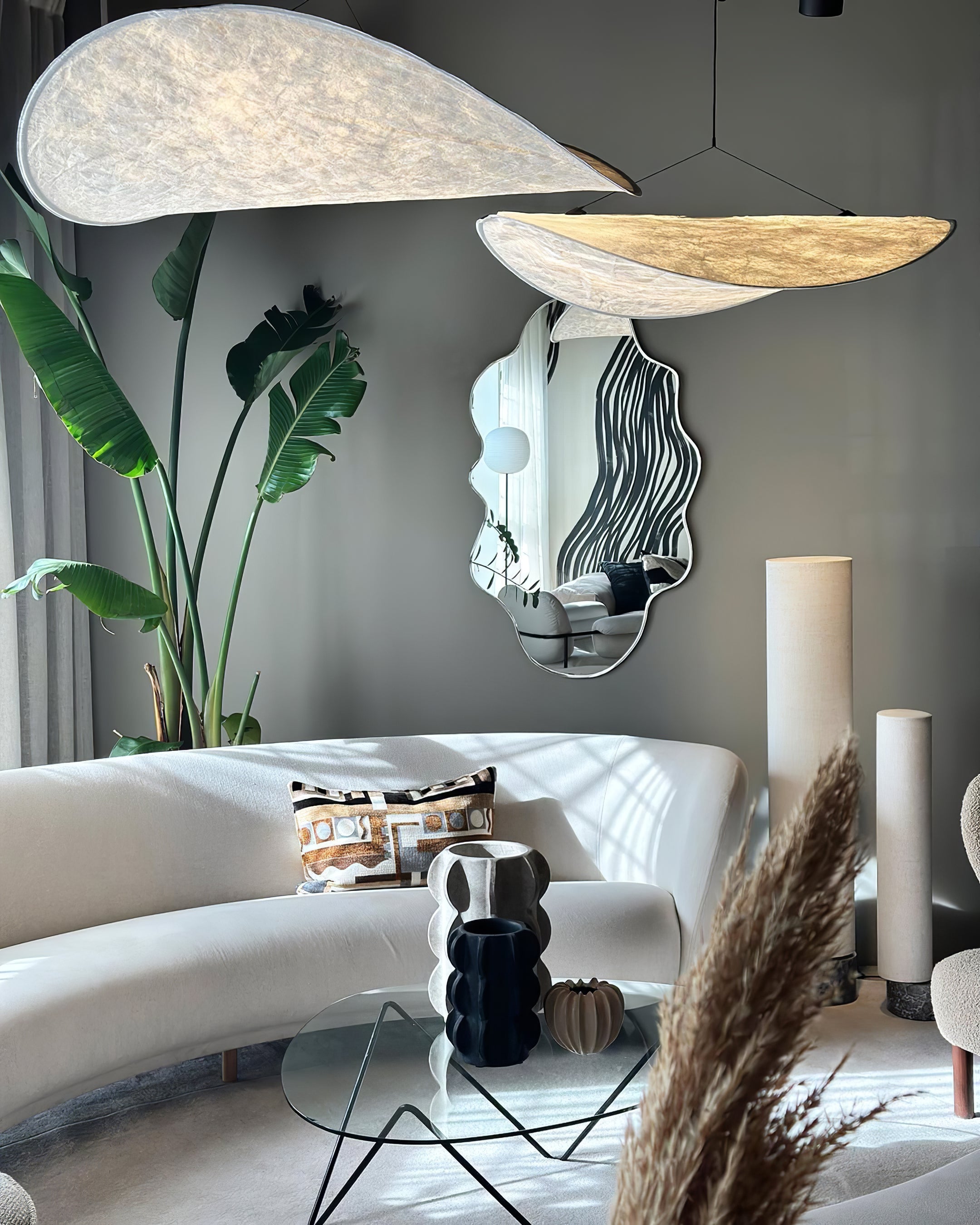 Vela Minimalistisch Seide Pendelleuchte Leuchte-Letslighting