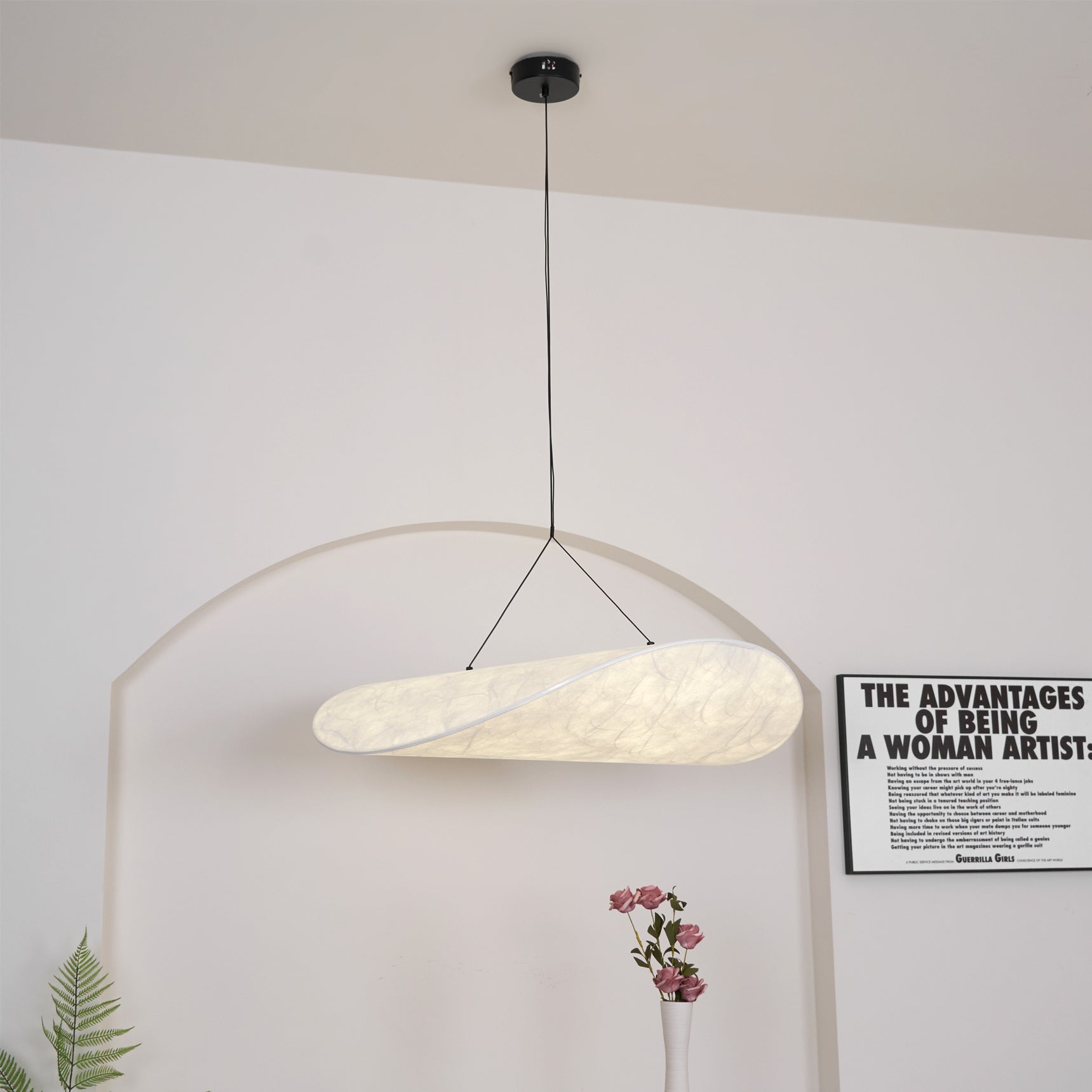 Vela Minimalistisch Seide Pendelleuchte Leuchte-Letslighting