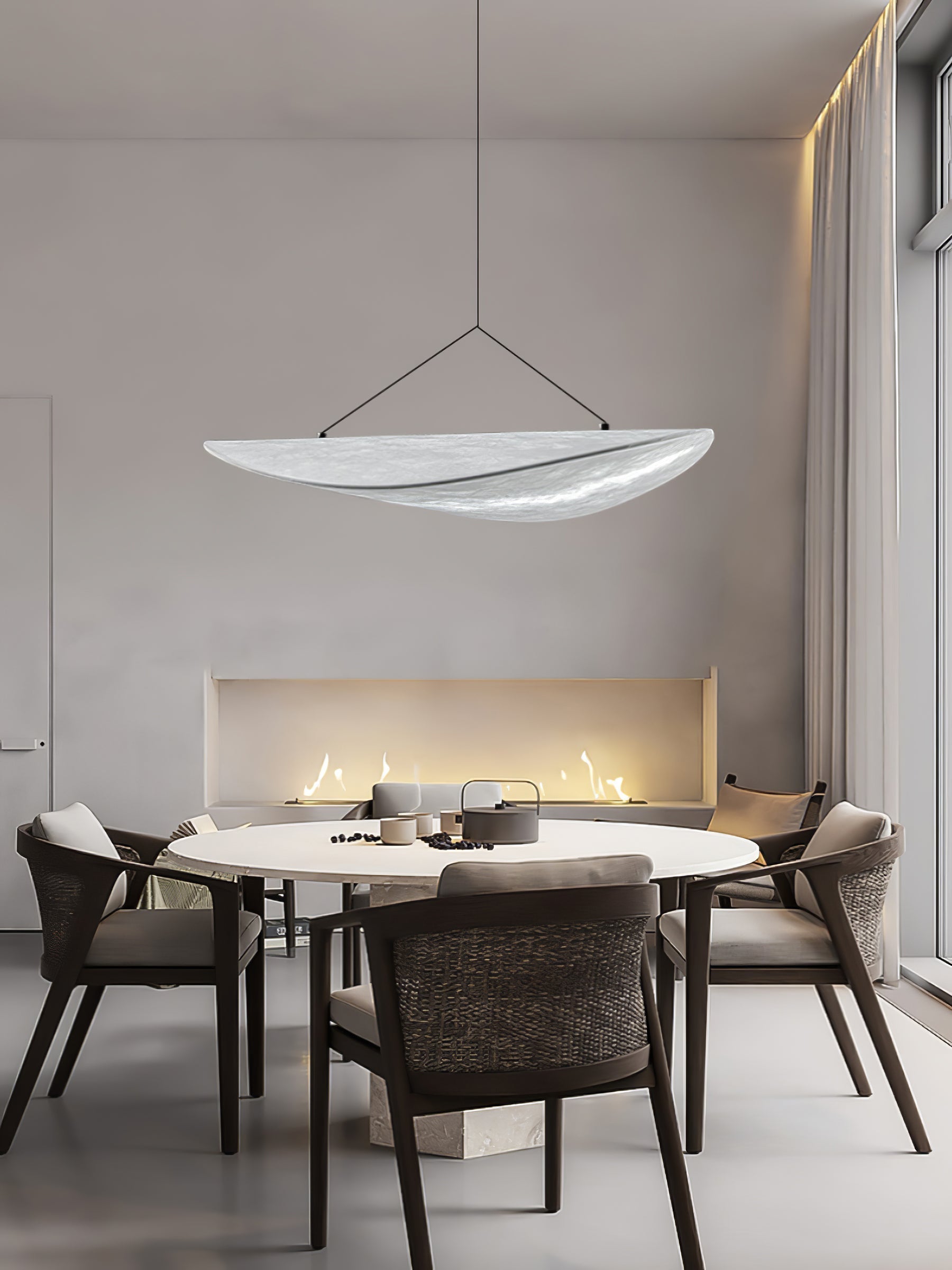 Vela Minimalistisch Seide Pendelleuchte Leuchte-Letslighting