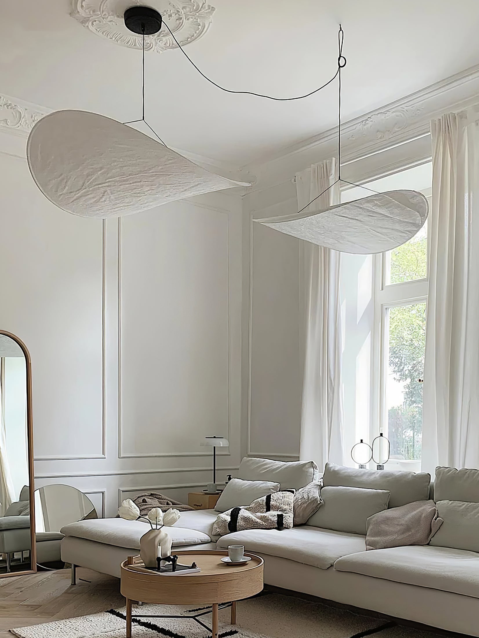 Vela Minimalistisch Seide Pendelleuchte Leuchte-Letslighting