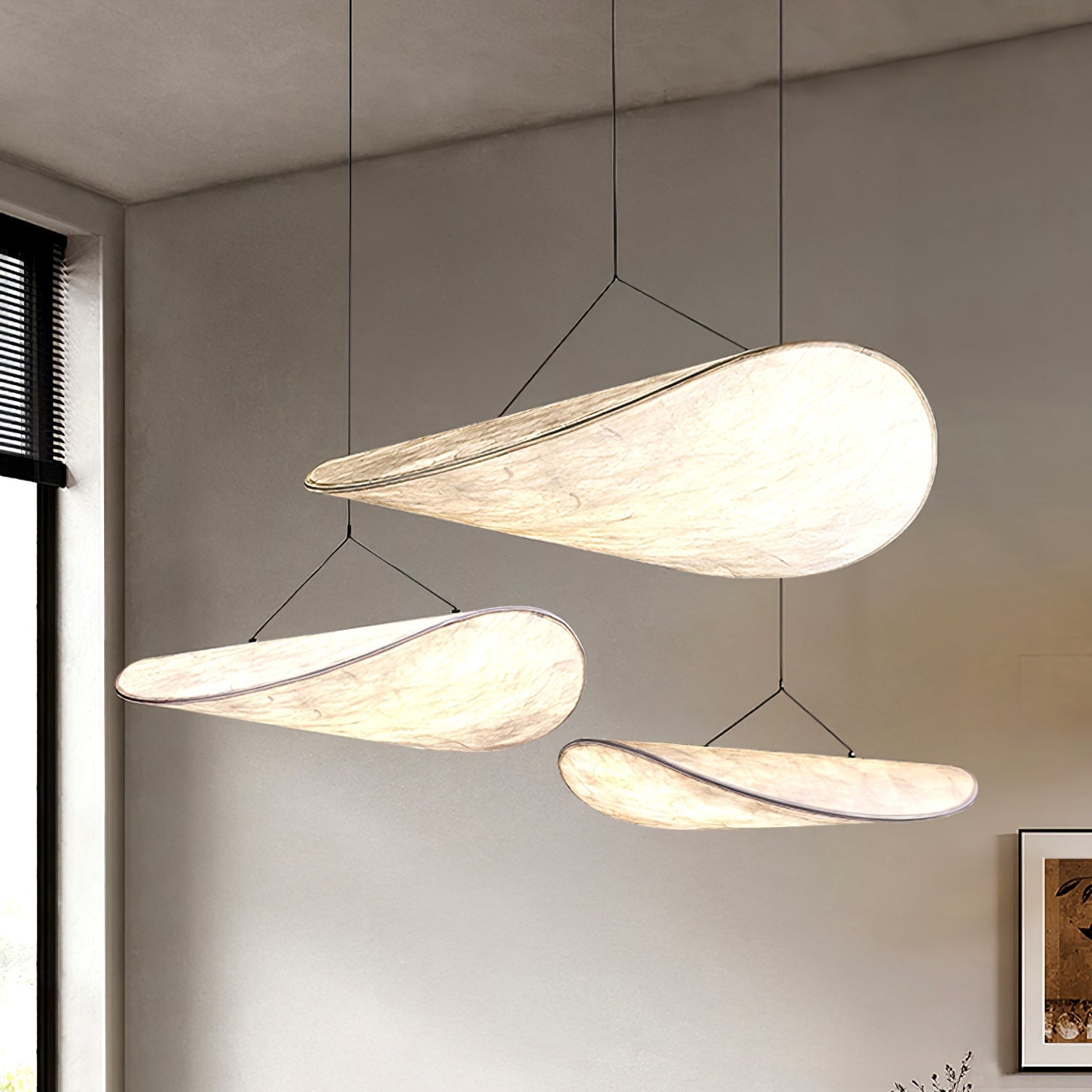 Vela Minimalistisch Seide Pendelleuchte Leuchte-Letslighting