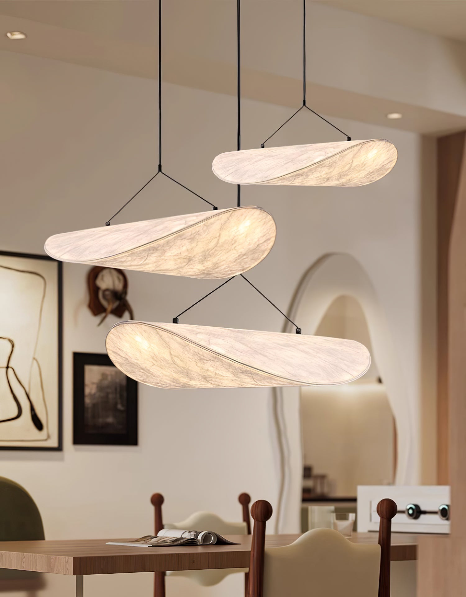 Vela Minimalistisch Seide Pendelleuchte Leuchte-Letslighting