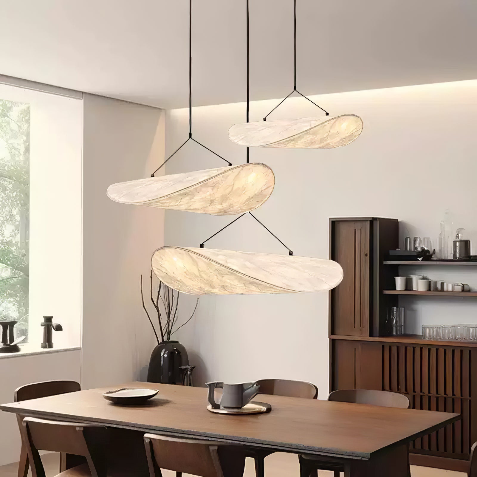 Vela Minimalistisch Seide Pendelleuchte Leuchte-Letslighting