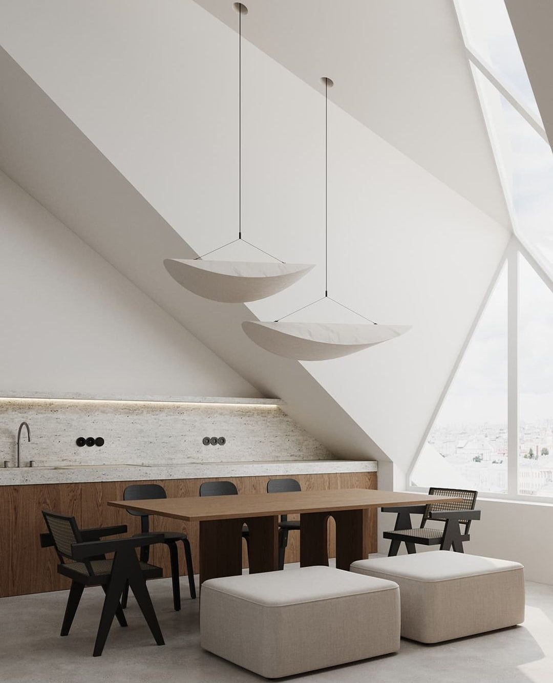 Elsolir Pendelleuchte Papier Modern Minimalistisch-Letslighting
