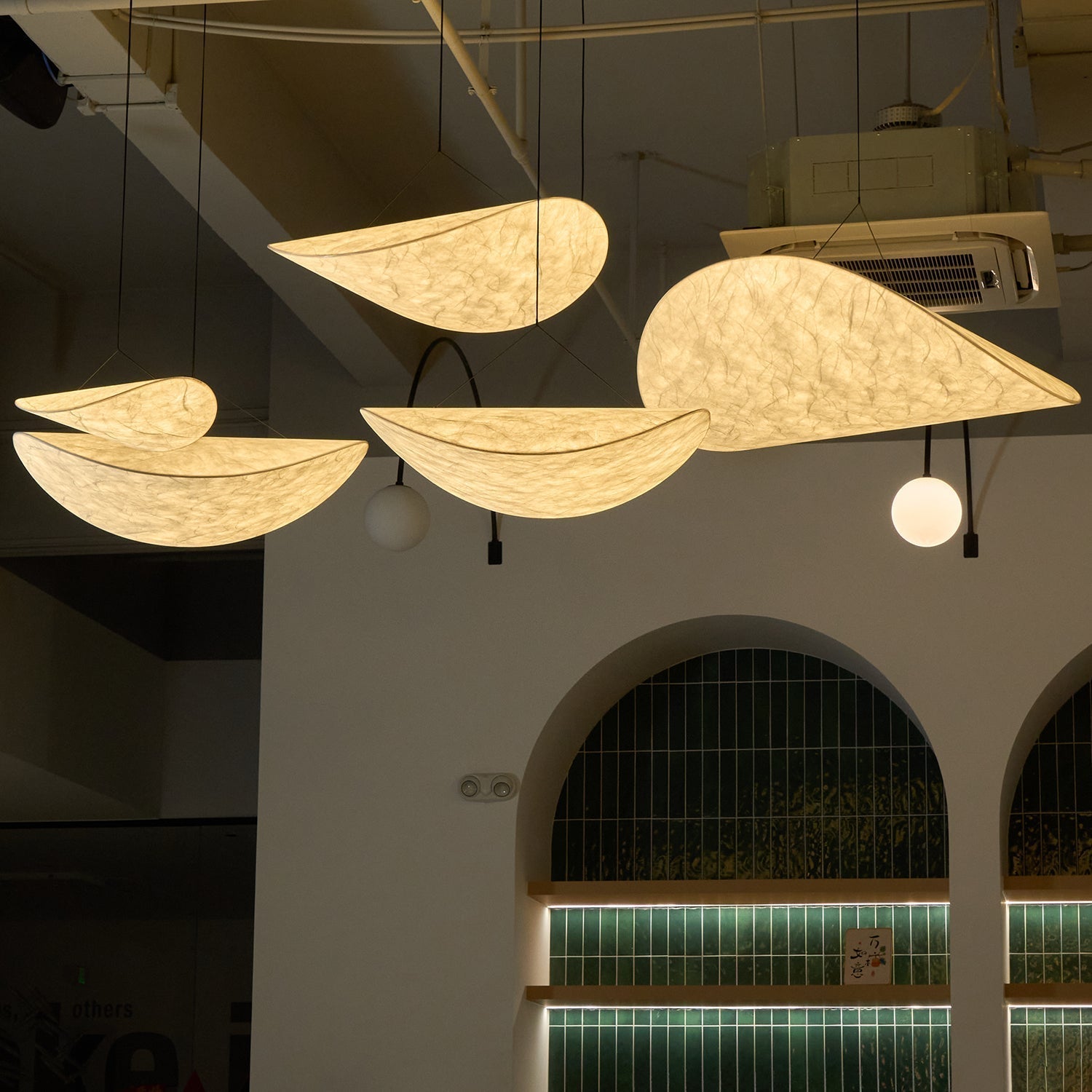 Elsolir Pendelleuchte Papier Modern Minimalistisch-Letslighting