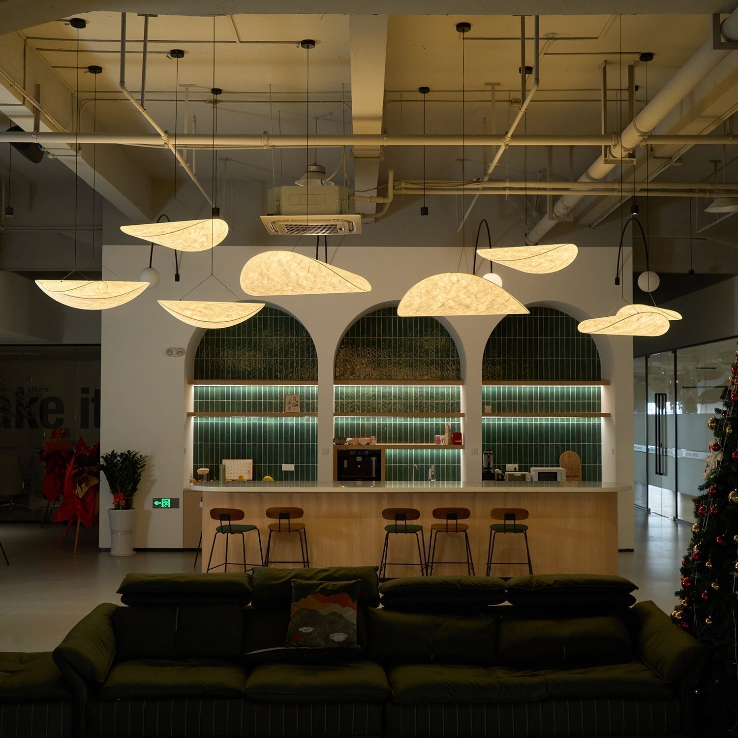 Elsolir Pendelleuchte Papier Modern Minimalistisch-Letslighting