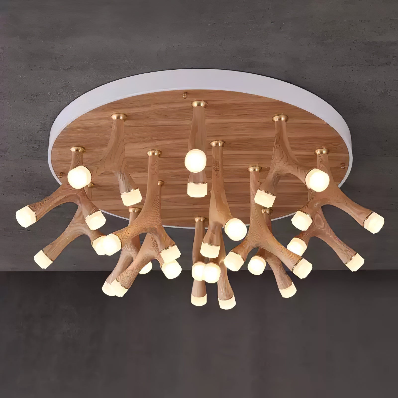 Vilorion Naturholz-Deckenleuchte-Letslighting