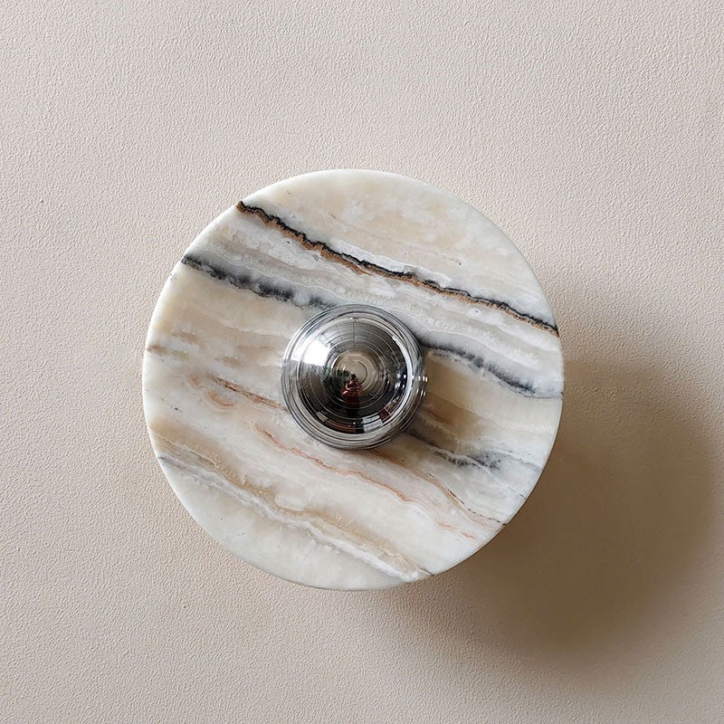 Olrine Modern Minimalist Marble Metal Wall Lamp - Letslighting