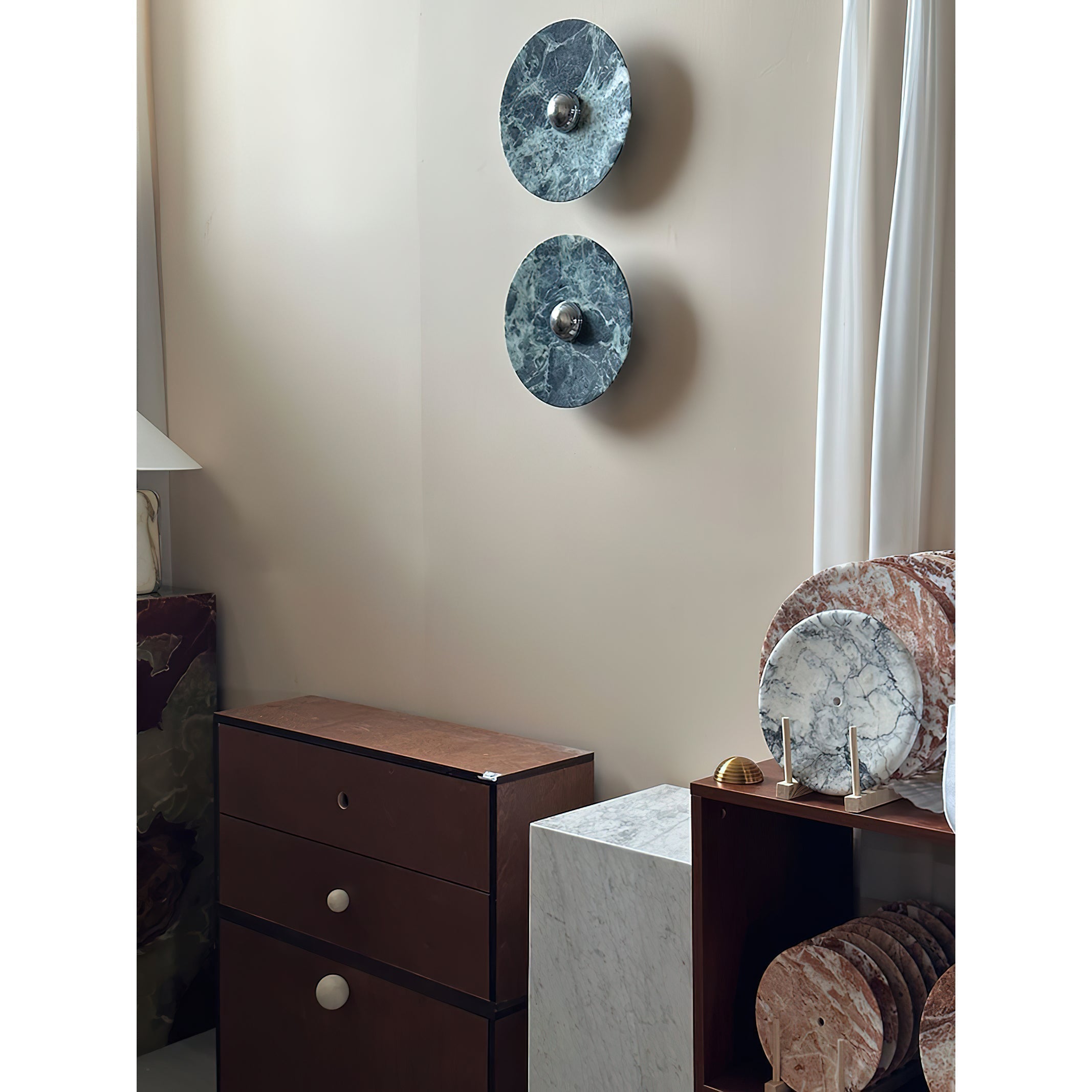 Olrine Modern Minimalist Marble Metal Wall Lamp - Letslighting