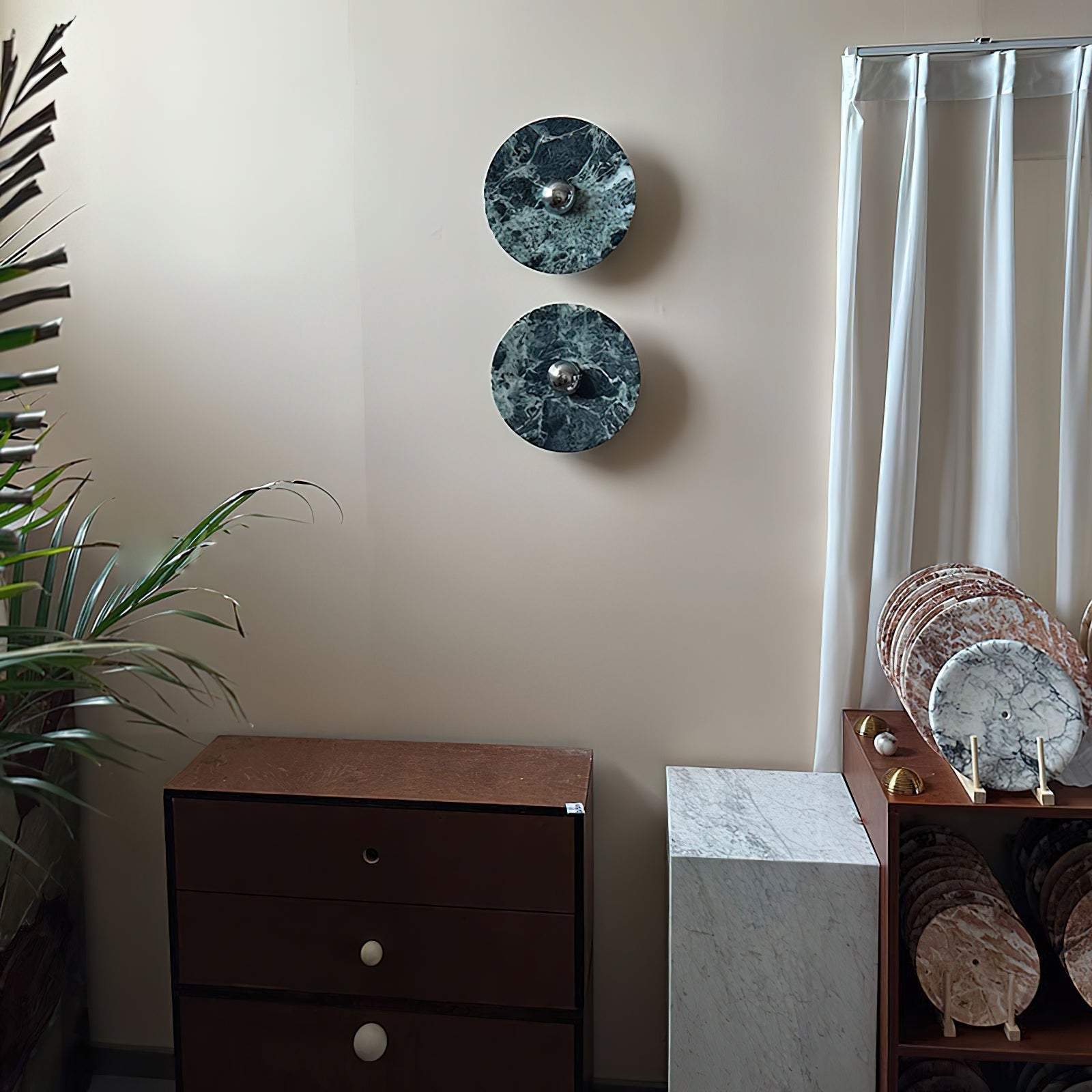 Olrine Modern Minimalist Marble Metal Wall Lamp - Letslighting