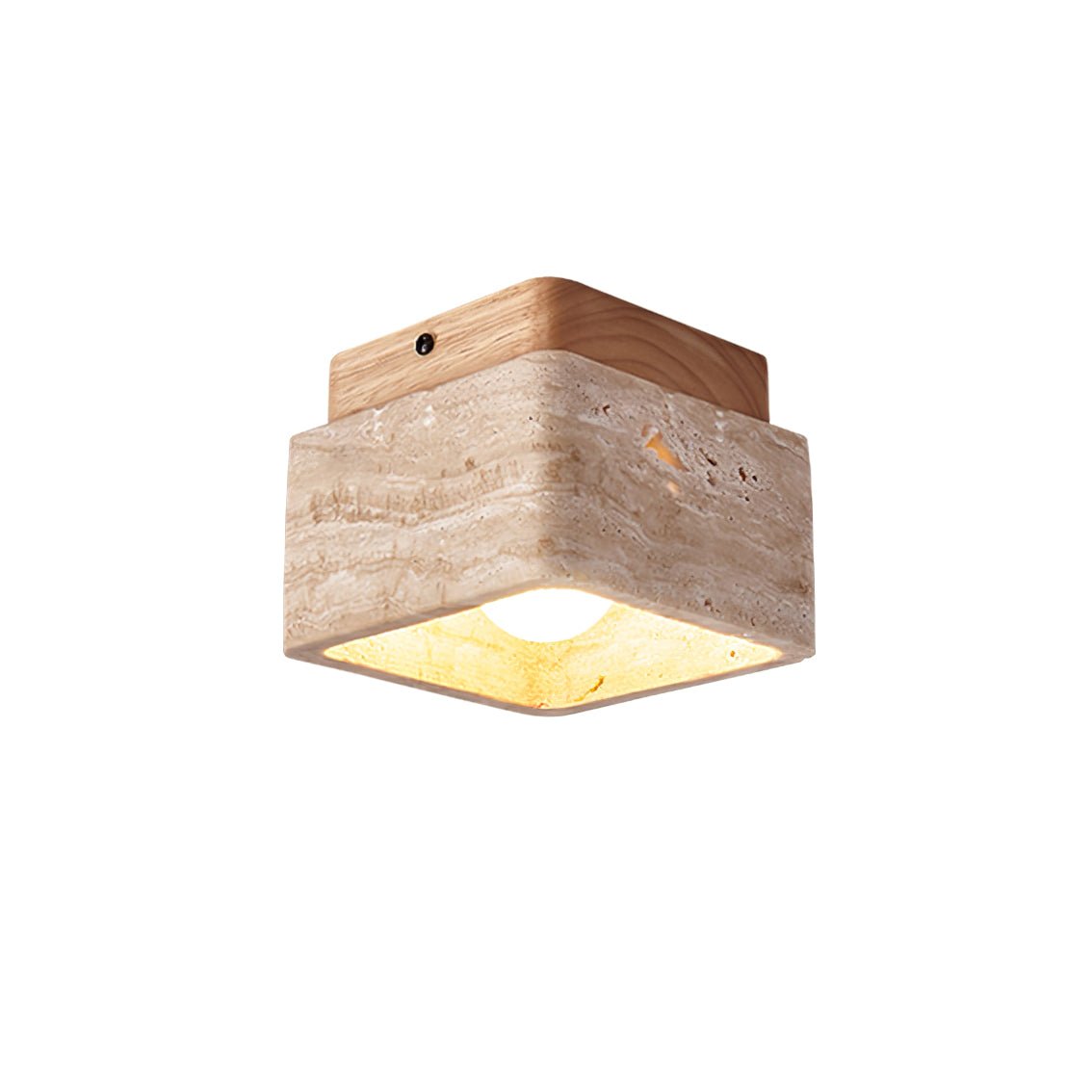 Alaearis Textured Travertine Ceiling Light - Neutralighting