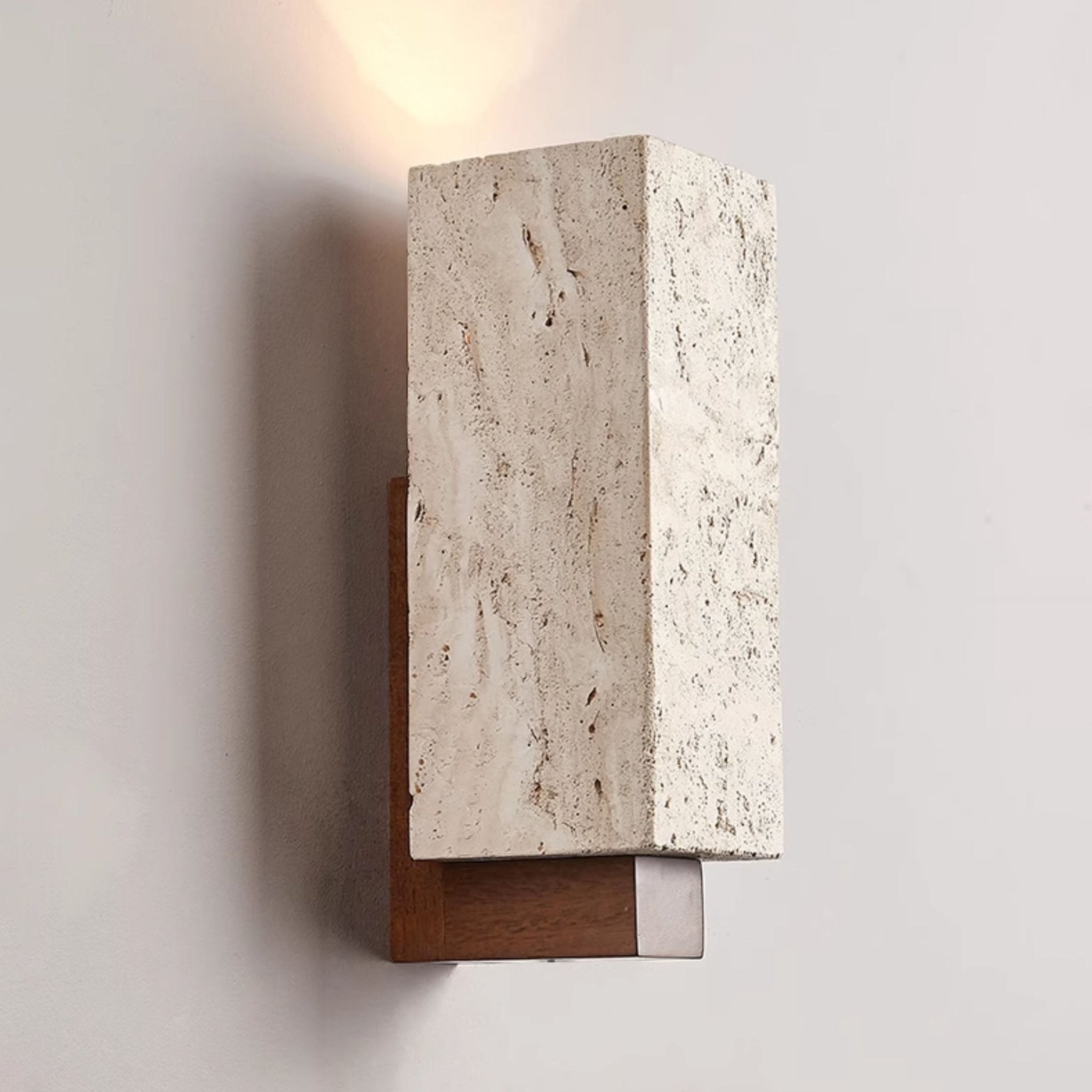 Elsoran Travertine Block Wall Light - Neutralighting