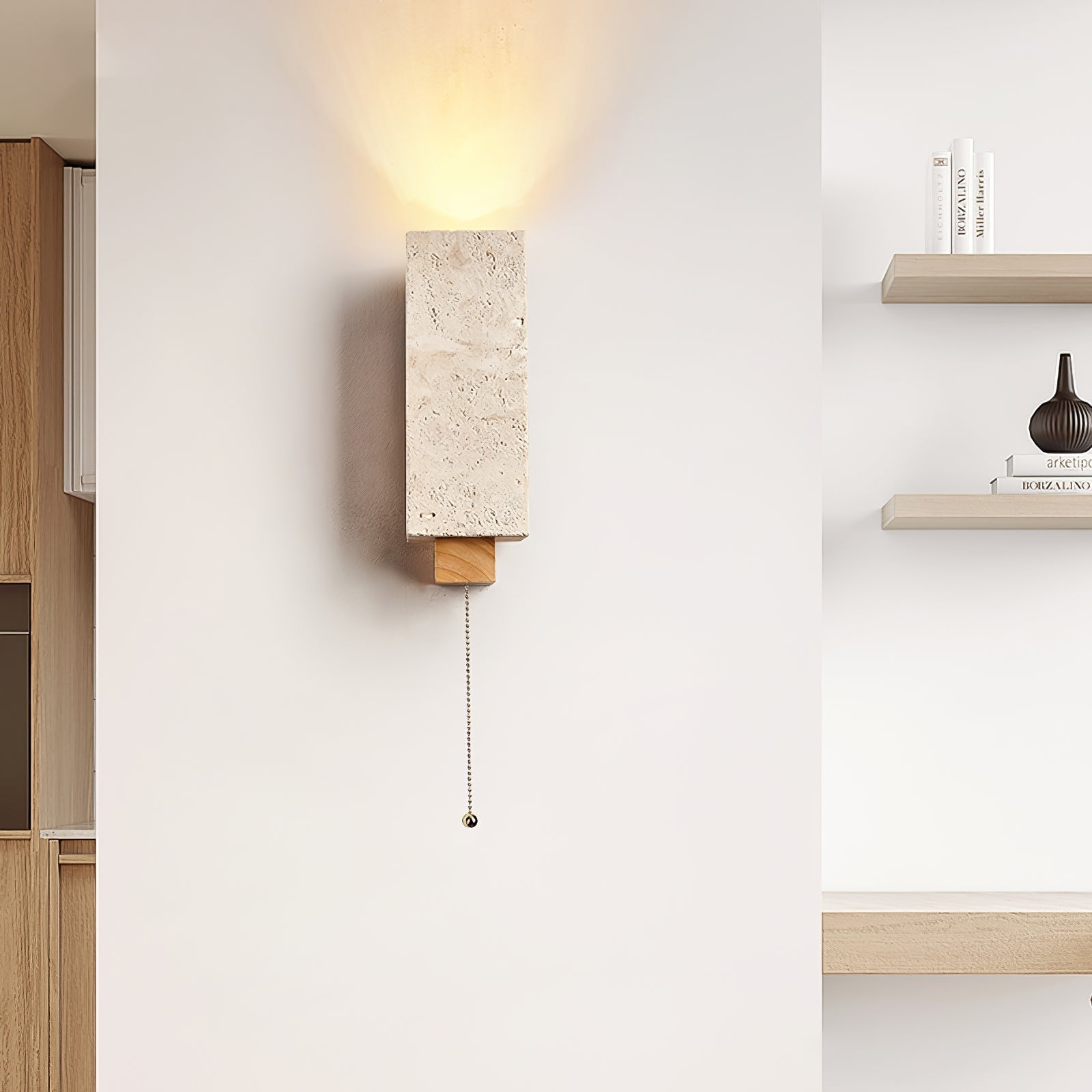 Elsoran Travertine Block Wall Light - Neutralighting
