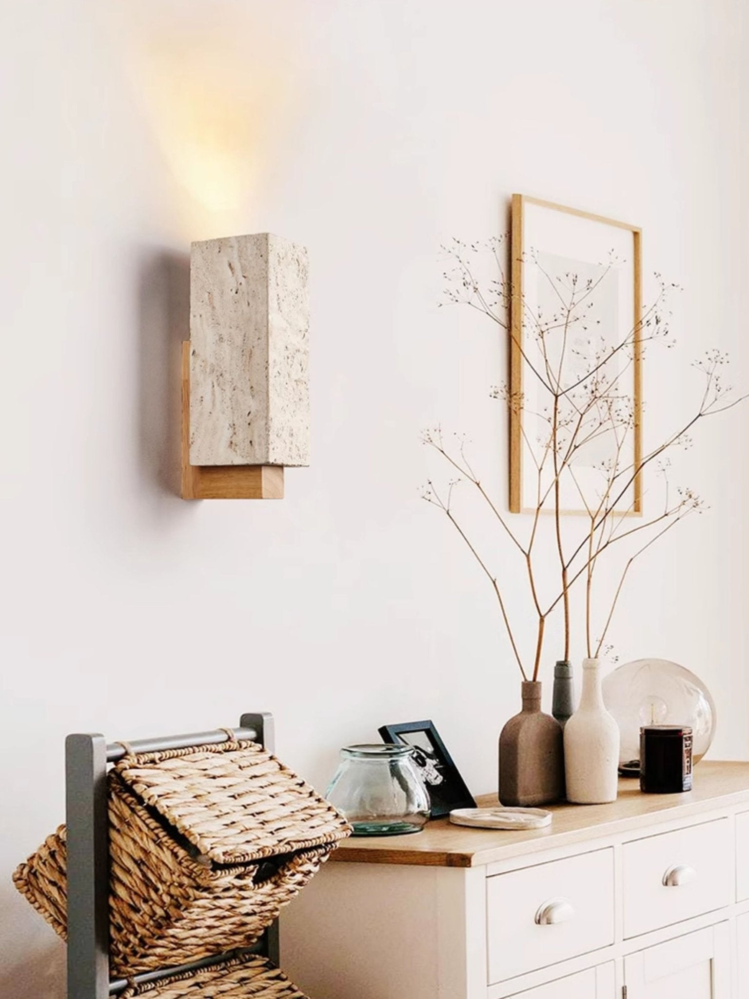 Elsoran Travertine Block Wall Light - Neutralighting