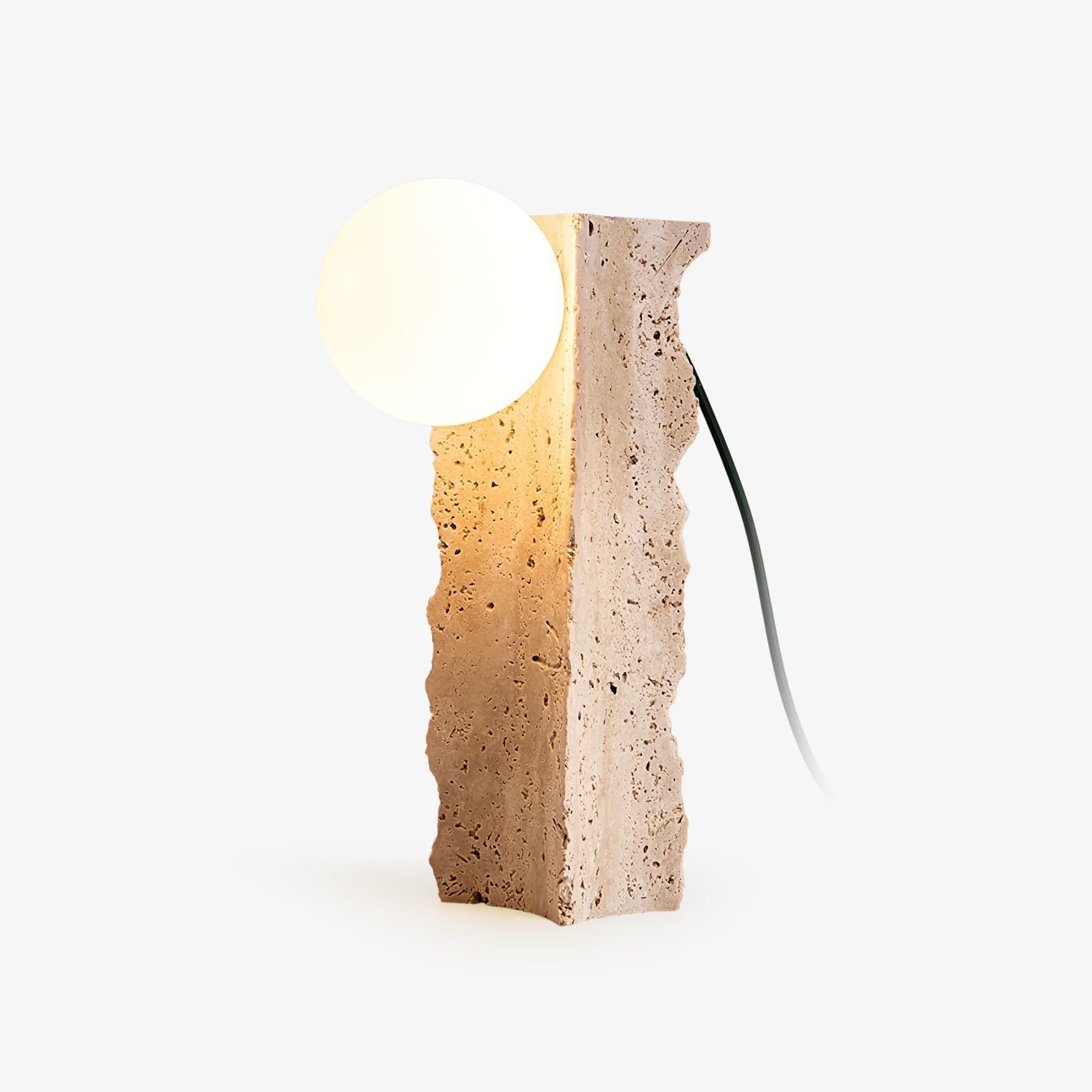 Vyrnora Travertin-Platten-Tischlampe-Letslighting