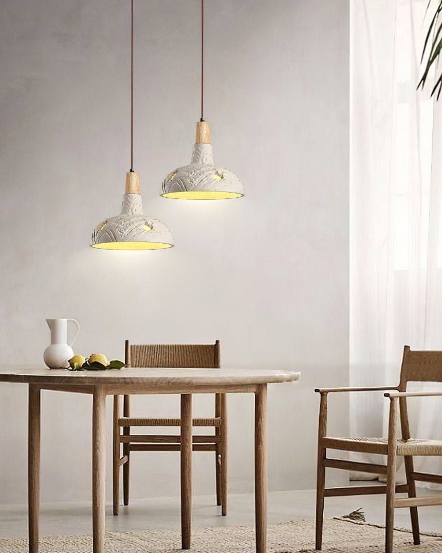 Ormarion Nordic Art Carve Zement Pendelleuchte-Letslighting