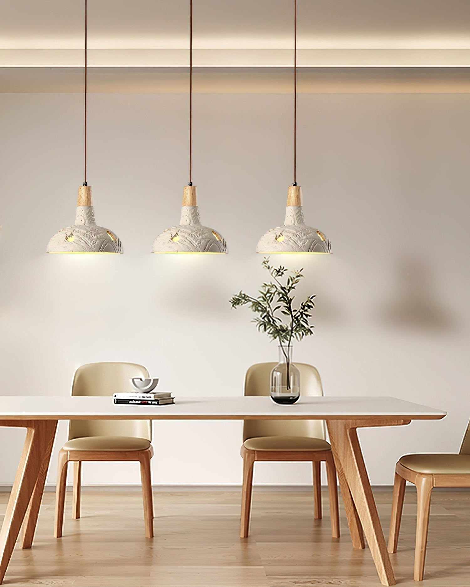 Ormarion Nordic Art Carve Zement Pendelleuchte-Letslighting