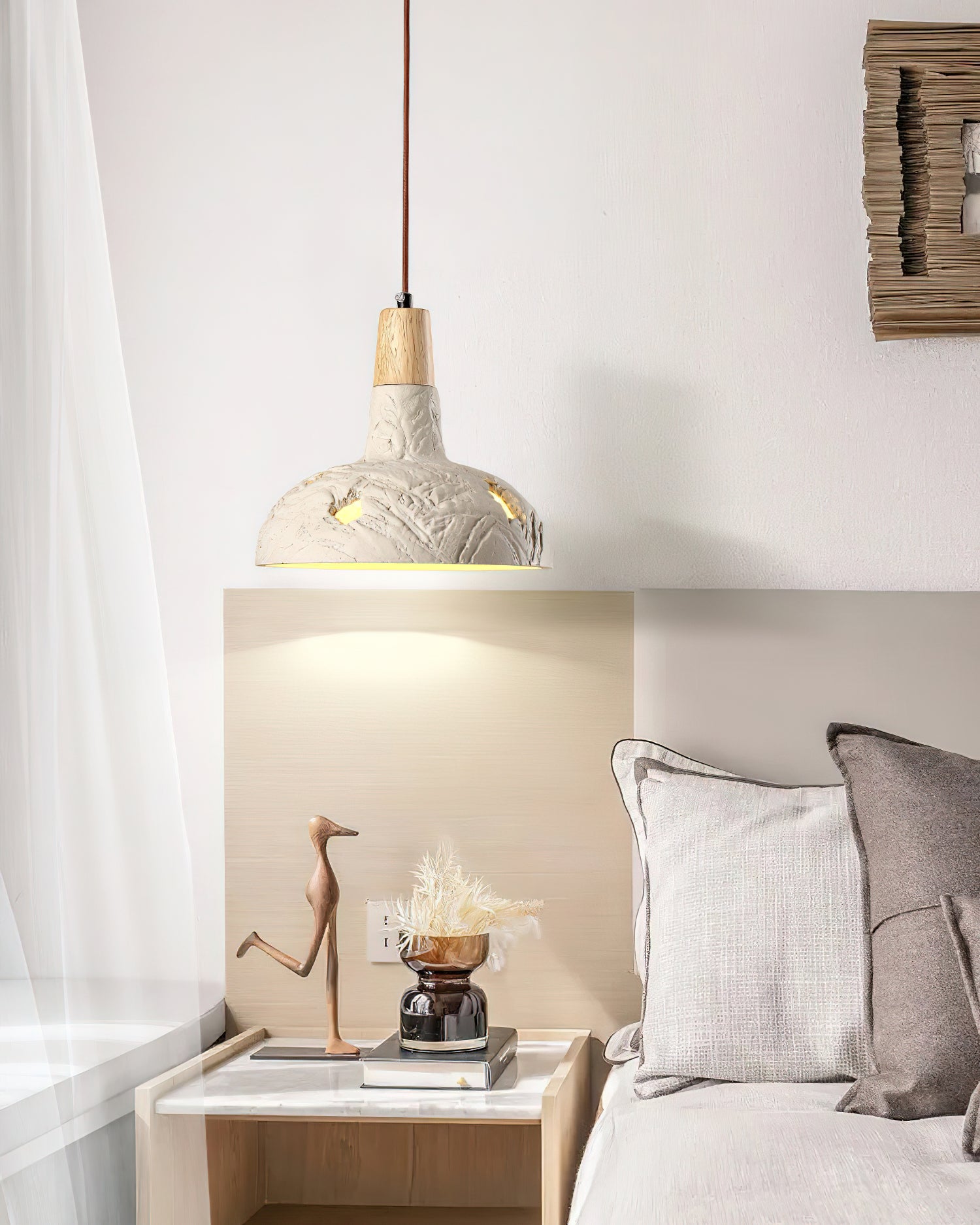 Ormarion Nordic Art Carve Zement Pendelleuchte-Letslighting