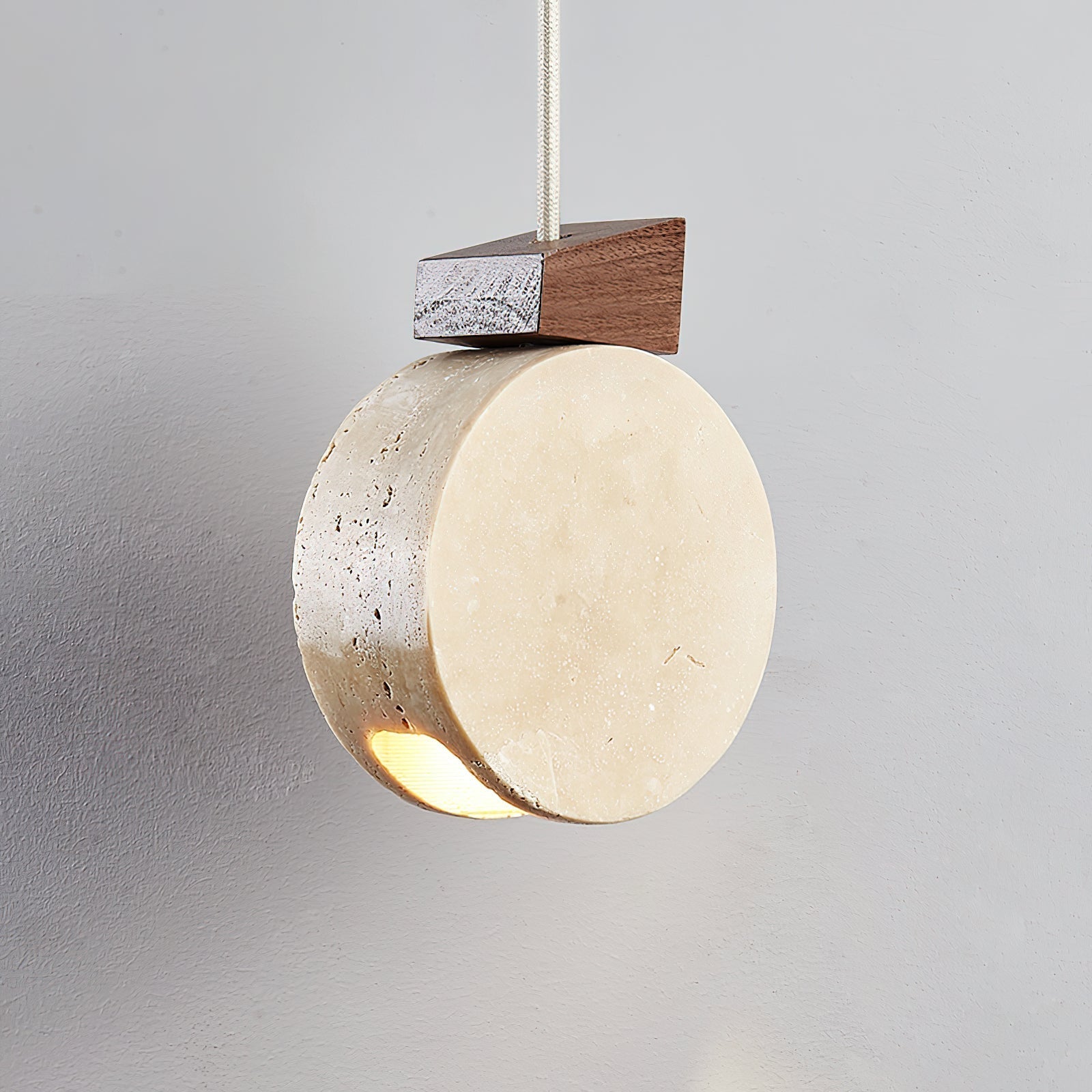 Ritta Pendant Light Geometry Travertine - Letslighting